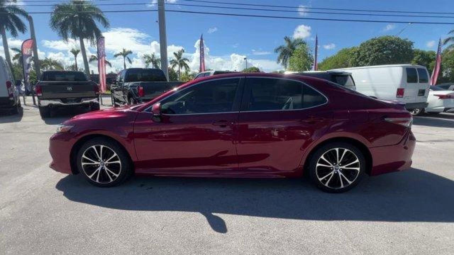 2018 Red Toyota Camry (4T1B11HK9JU) with an 4 2.5 L engine, Automatic transmission, located at 27610 S Dixie Hwy, Homestead, FL, 33032, (305) 749-2348, 25.510241, -80.438301 - KBB.com Best Family Sedans. This Toyota Camry boasts a Regular Unleaded I-4 2.5 L/152 engine powering this Automatic transmission. Window Grid Antenna, Variable Intermittent Wipers, Valet Function.*This Toyota Camry Comes Equipped with These Options *Trunk Rear Cargo Access, Trip Computer, Toyota Sa - Photo#1