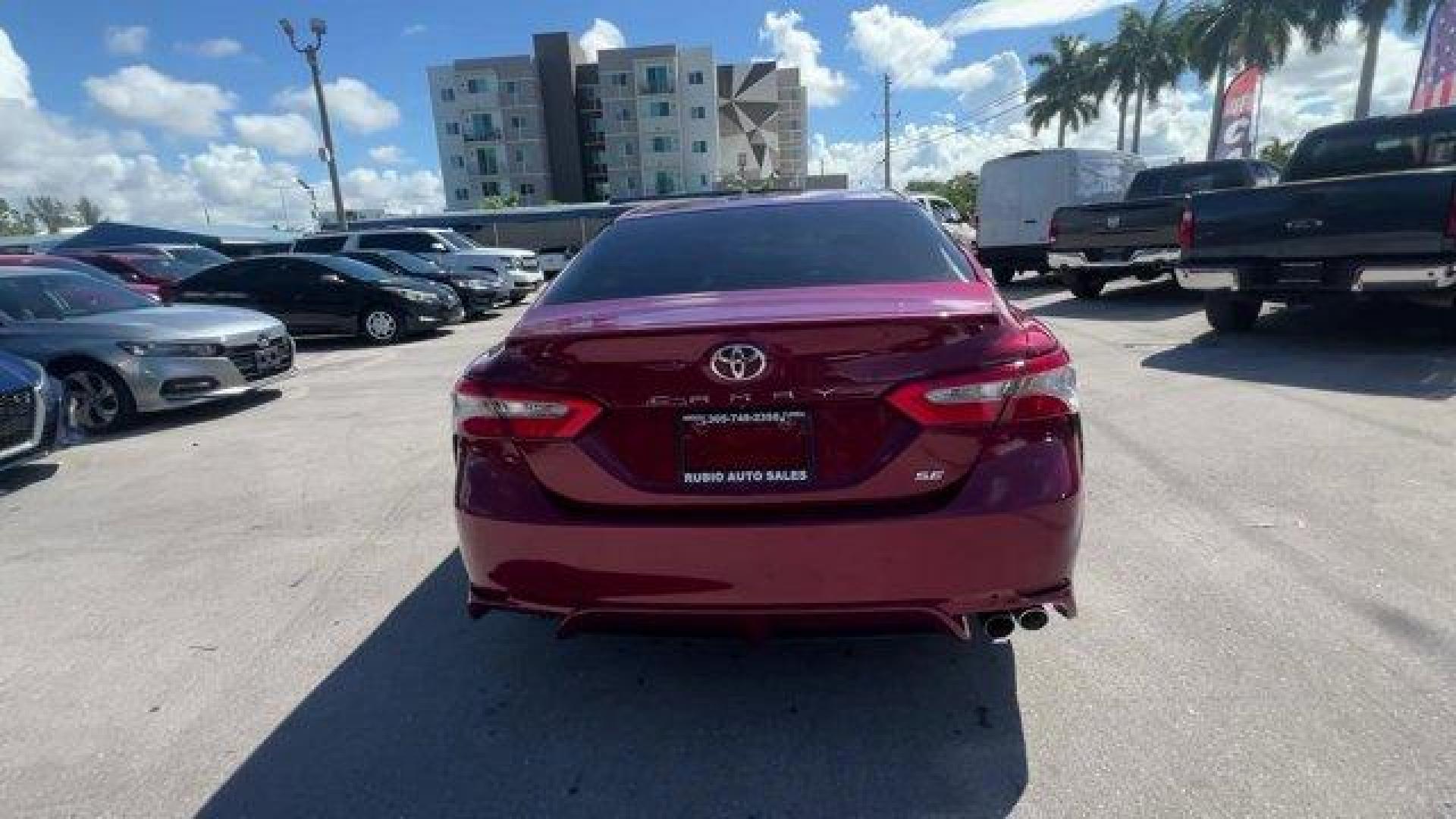 2018 Red Toyota Camry (4T1B11HK9JU) with an 4 2.5 L engine, Automatic transmission, located at 27610 S Dixie Hwy, Homestead, FL, 33032, (305) 749-2348, 25.510241, -80.438301 - KBB.com Best Family Sedans. This Toyota Camry boasts a Regular Unleaded I-4 2.5 L/152 engine powering this Automatic transmission. Window Grid Antenna, Variable Intermittent Wipers, Valet Function.*This Toyota Camry Comes Equipped with These Options *Trunk Rear Cargo Access, Trip Computer, Toyota Sa - Photo#3