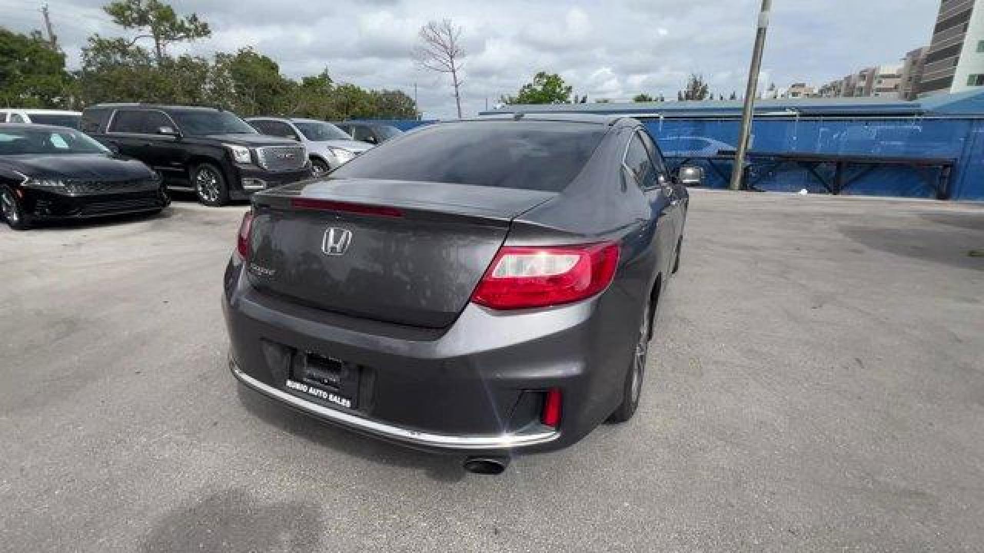 2013 Gray Honda Accord Cpe (1HGCT1B85DA) with an 4 2.4L engine, Variable transmission, located at 27610 S Dixie Hwy, Homestead, FL, 33032, (305) 749-2348, 25.510241, -80.438301 - KBB.com Brand Image Awards. Only 117,010 Miles! Boasts 35 Highway MPG and 26 City MPG! This Honda Accord Cpe delivers a Gas I4 2.4L/144 engine powering this Variable transmission. XM satellite radio (subscription required), Vehicle Stability Assist (VSA) w/traction control, Variable pwr rack and p - Photo#4