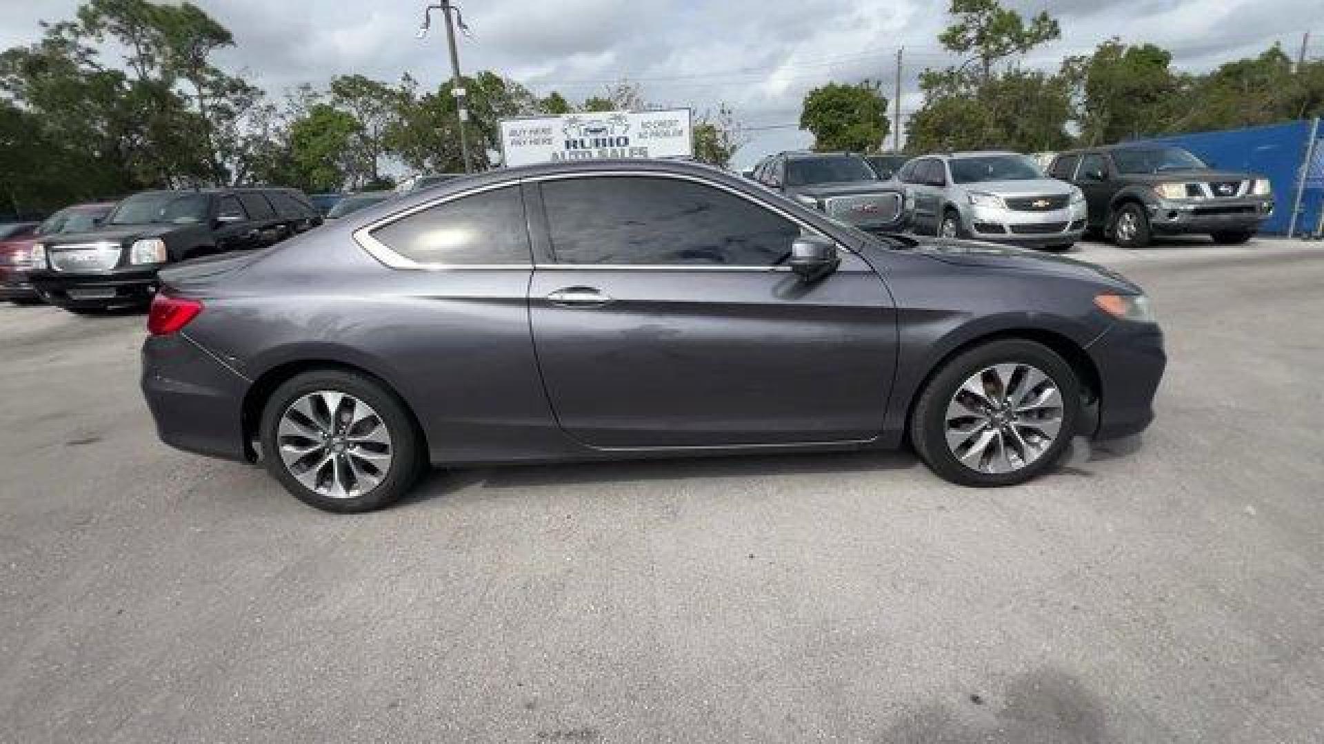 2013 Gray Honda Accord Cpe (1HGCT1B85DA) with an 4 2.4L engine, Variable transmission, located at 27610 S Dixie Hwy, Homestead, FL, 33032, (305) 749-2348, 25.510241, -80.438301 - KBB.com Brand Image Awards. Only 117,010 Miles! Boasts 35 Highway MPG and 26 City MPG! This Honda Accord Cpe delivers a Gas I4 2.4L/144 engine powering this Variable transmission. XM satellite radio (subscription required), Vehicle Stability Assist (VSA) w/traction control, Variable pwr rack and p - Photo#5