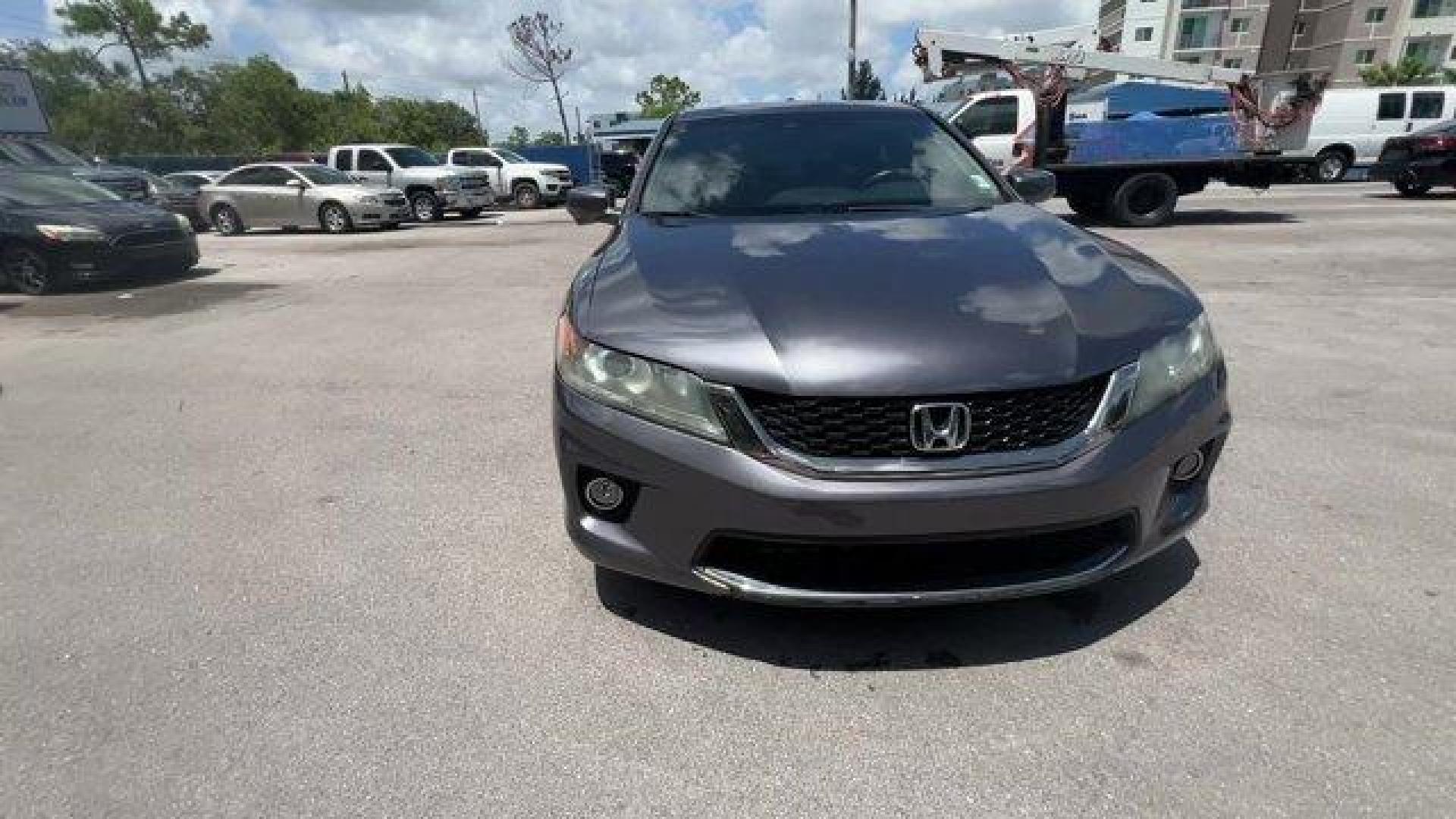 2013 Gray Honda Accord Cpe (1HGCT1B85DA) with an 4 2.4L engine, Variable transmission, located at 27610 S Dixie Hwy, Homestead, FL, 33032, (305) 749-2348, 25.510241, -80.438301 - KBB.com Brand Image Awards. Only 117,010 Miles! Boasts 35 Highway MPG and 26 City MPG! This Honda Accord Cpe delivers a Gas I4 2.4L/144 engine powering this Variable transmission. XM satellite radio (subscription required), Vehicle Stability Assist (VSA) w/traction control, Variable pwr rack and p - Photo#7