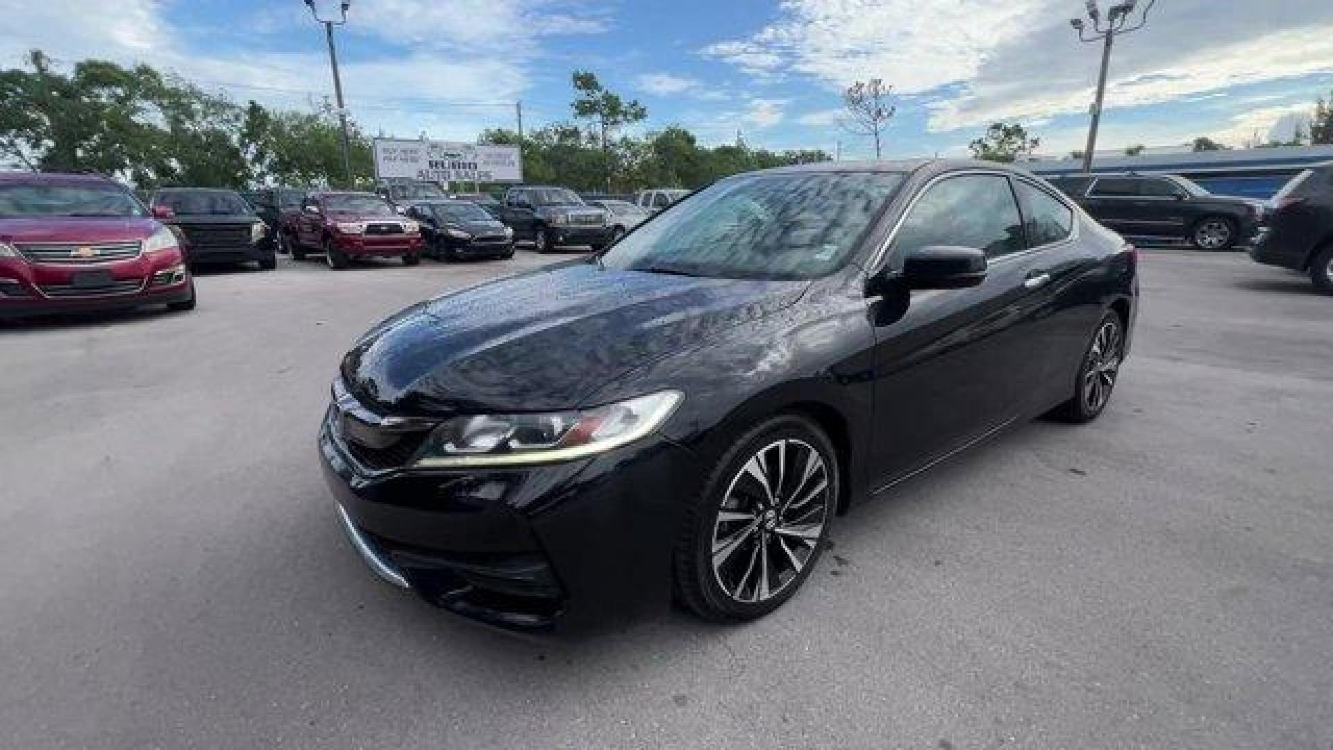 2016 Black Honda Accord Coupe (1HGCT1B75GA) with an 4 2.4 L engine, Variable transmission, located at 27610 S Dixie Hwy, Homestead, FL, 33032, (305) 749-2348, 25.510241, -80.438301 - KBB.com Brand Image Awards. Delivers 35 Highway MPG and 26 City MPG! This Honda Accord Coupe boasts a Regular Unleaded I-4 2.4 L/144 engine powering this Variable transmission. Window Grid Antenna, Wheels: 18 Alloy, VSA Electronic Stability Control (ESC).*This Honda Accord Coupe Comes Equipped with - Photo#0