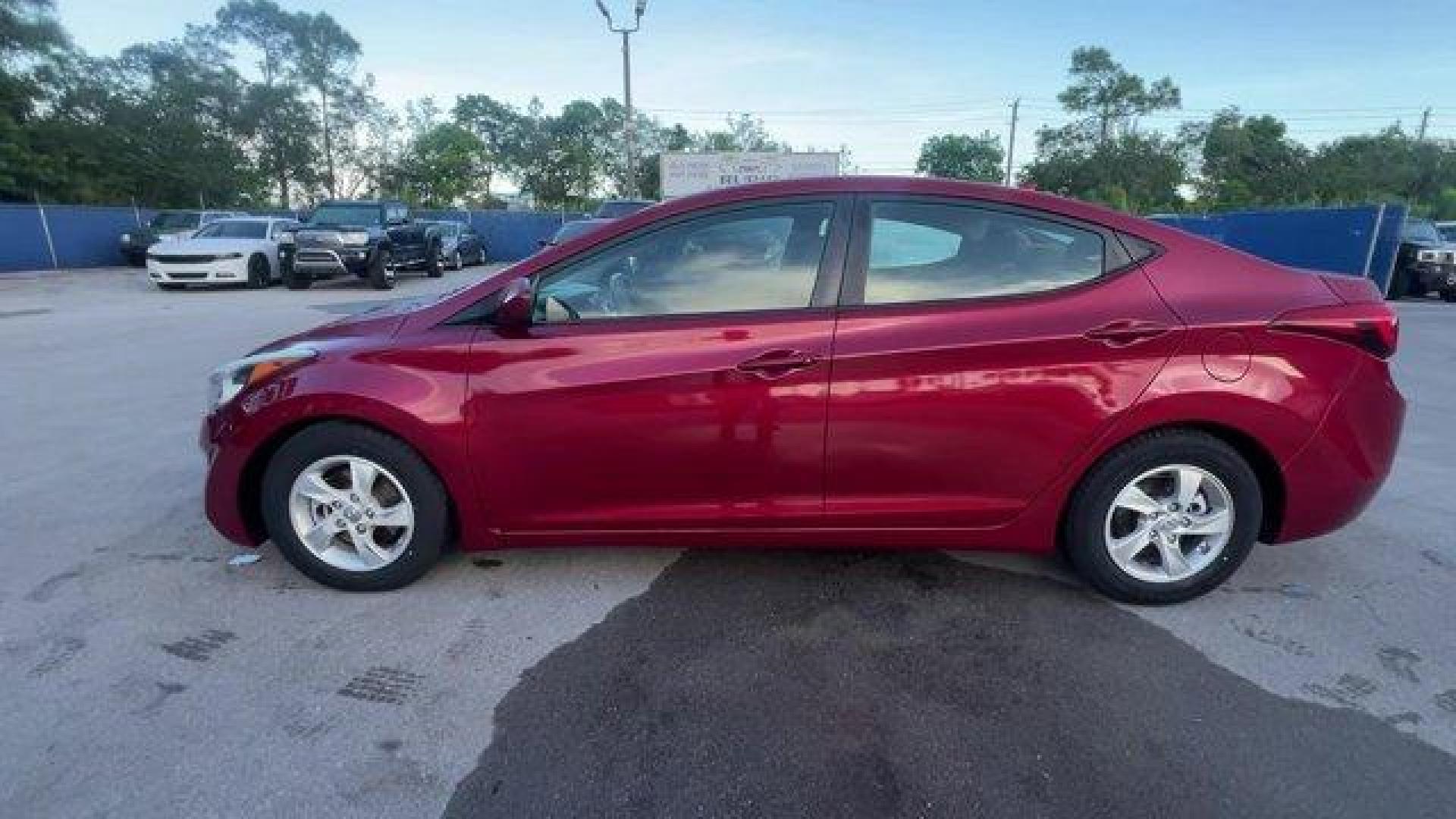 2014 Venetian Red /Gray Hyundai Elantra (5NPDH4AE1EH) with an 4 1.8 L engine, Automatic transmission, located at 27610 S Dixie Hwy, Homestead, FL, 33032, (305) 749-2348, 25.510241, -80.438301 - IIHS Top Safety Pick. Scores 38 Highway MPG and 28 City MPG! This Hyundai Elantra boasts a Regular Unleaded I-4 1.8 L/110 engine powering this Automatic transmission. VENETIAN RED, OPTION GROUP 1, GRAY, PREMIUM CLOTH SEAT TRIM.* This Hyundai Elantra Features the Following Options *Window Grid Antenn - Photo#1