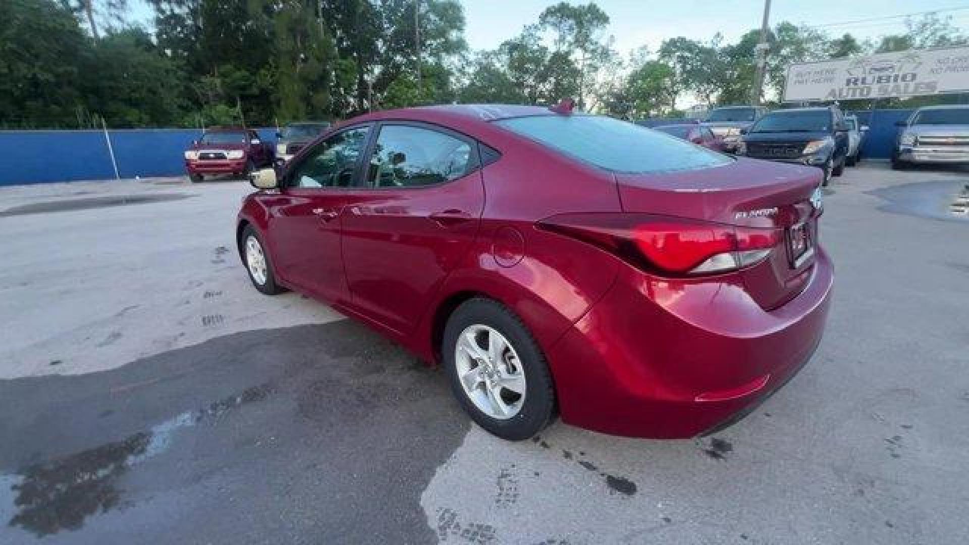 2014 Venetian Red /Gray Hyundai Elantra (5NPDH4AE1EH) with an 4 1.8 L engine, Automatic transmission, located at 27610 S Dixie Hwy, Homestead, FL, 33032, (305) 749-2348, 25.510241, -80.438301 - IIHS Top Safety Pick. Scores 38 Highway MPG and 28 City MPG! This Hyundai Elantra boasts a Regular Unleaded I-4 1.8 L/110 engine powering this Automatic transmission. VENETIAN RED, OPTION GROUP 1, GRAY, PREMIUM CLOTH SEAT TRIM.* This Hyundai Elantra Features the Following Options *Window Grid Antenn - Photo#2