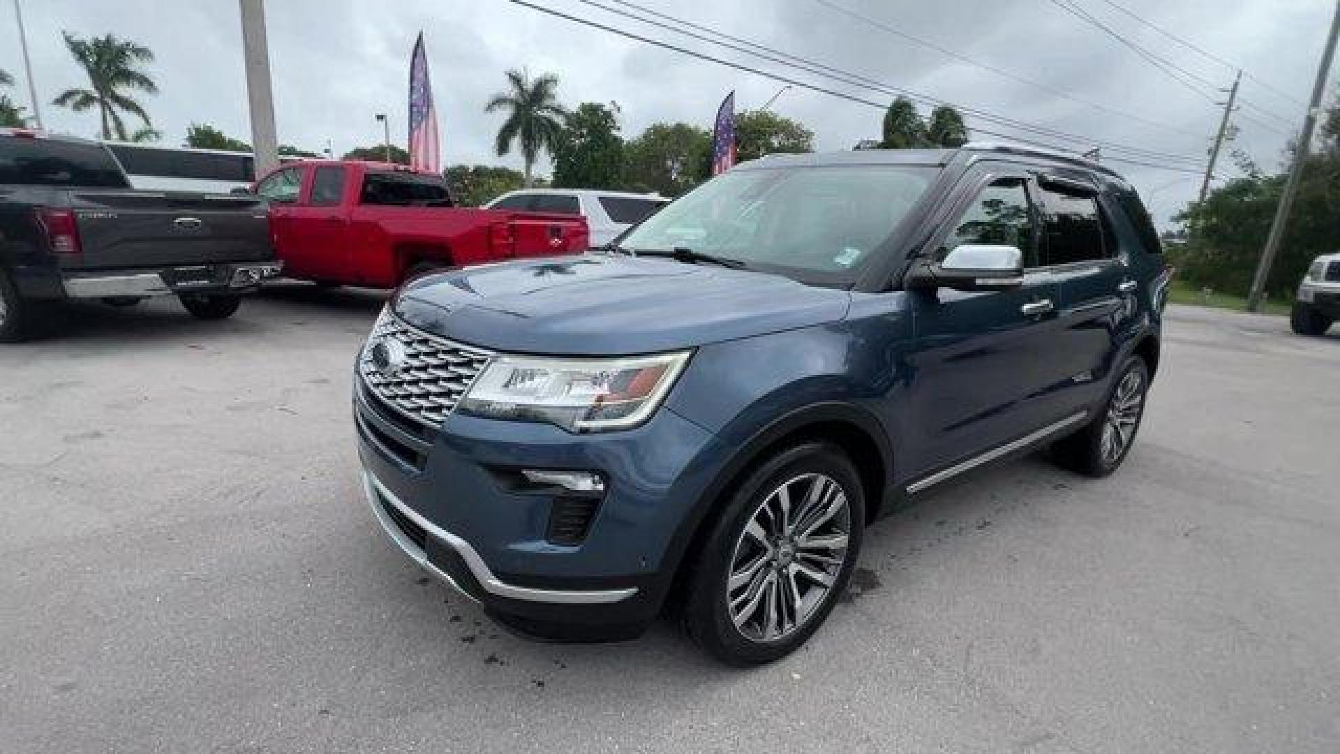 2018 Blue Ford Explorer (1FM5K8HT9JG) with an 6 3.5 L engine, Automatic transmission, located at 27610 S Dixie Hwy, Homestead, FL, 33032, (305) 749-2348, 25.510241, -80.438301 - KBB.com 10 Most Awarded Brands. Only 44,074 Miles! Scores 22 Highway MPG and 16 City MPG! This Ford Explorer boasts a Twin Turbo Premium Unleaded V-6 3.5 L/213 engine powering this Automatic transmission. ENGINE: 3.5L V6 ECOBOOST (STD), Wheels: 20 Bright Machined Face Aluminum -inc: dark tarnish-pai - Photo#0