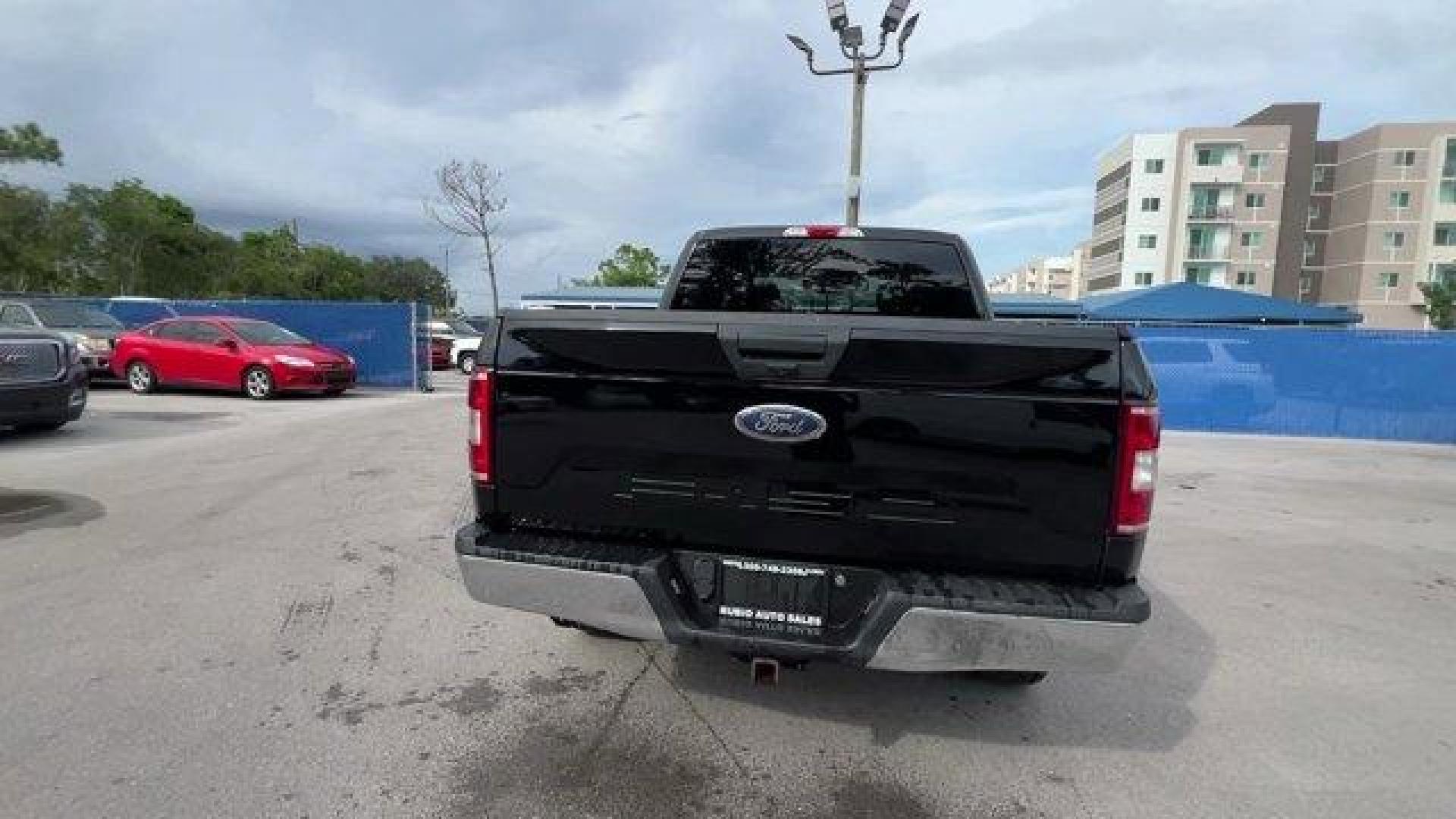 2018 Black Ford F-150 (1FTEW1E56JF) with an 8 5.0 L engine, Automatic transmission, located at 27610 S Dixie Hwy, Homestead, FL, 33032, (305) 749-2348, 25.510241, -80.438301 - KBB.com 10 Most Awarded Brands. This Ford F-150 delivers a Regular Unleaded V8 5.0 L engine powering this Automatic transmission. ENGINE: 5.0L V8 -inc: auto start-stop technology and flex-fuel capability, (STD), Transmission w/SelectShift Sequential Shift Control, Towing Equipment -inc: Trailer Sway - Photo#3