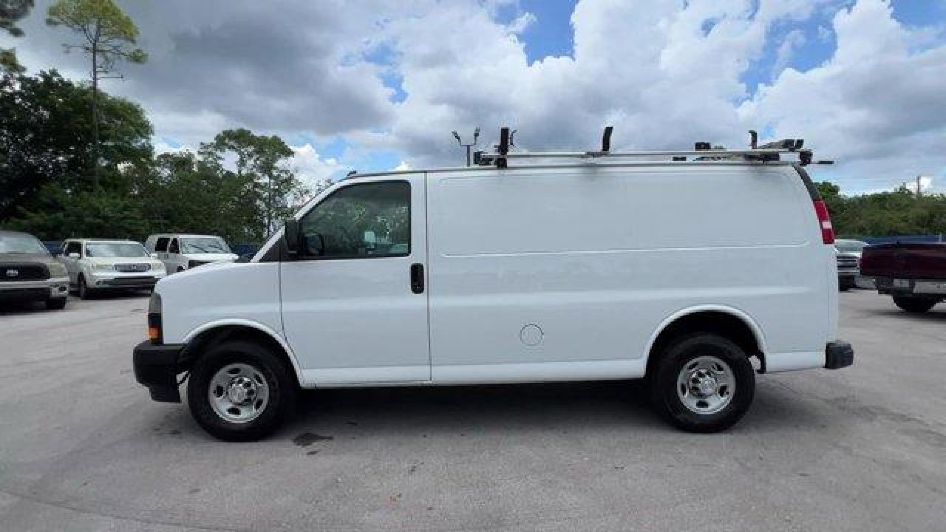 2019 Summit White /Medium Pewter Chevrolet Express Cargo Van (1GCWGAFP0K1) with an 6 4.3L engine, Automatic transmission, located at 27610 S Dixie Hwy, Homestead, FL, 33032, (305) 749-2348, 25.510241, -80.438301 - This Chevrolet Express Cargo Van delivers a Gas V6 4.3L/ engine powering this Automatic transmission. VISORS, DRIVER AND FRONT PASSENGER vinyl in lieu of standard cloth, TRANSMISSION, 8-SPEED AUTOMATIC, ELECTRONICALLY CONTROLLED with overdrive and tow/haul mode, includes Cruise Grade Braking and Pow - Photo#1