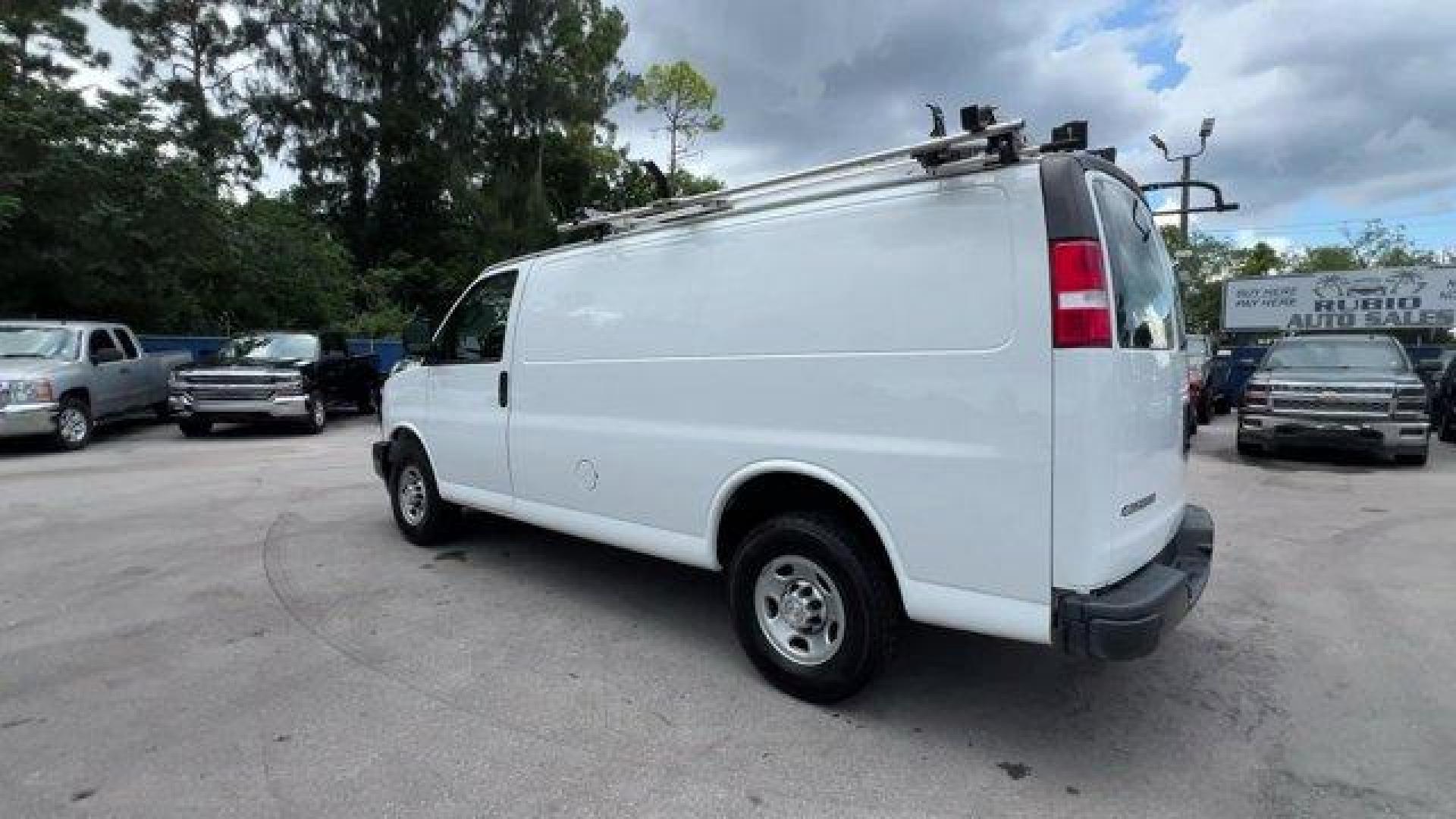 2019 Summit White /Medium Pewter Chevrolet Express Cargo Van (1GCWGAFP0K1) with an 6 4.3L engine, Automatic transmission, located at 27610 S Dixie Hwy, Homestead, FL, 33032, (305) 749-2348, 25.510241, -80.438301 - This Chevrolet Express Cargo Van delivers a Gas V6 4.3L/ engine powering this Automatic transmission. VISORS, DRIVER AND FRONT PASSENGER vinyl in lieu of standard cloth, TRANSMISSION, 8-SPEED AUTOMATIC, ELECTRONICALLY CONTROLLED with overdrive and tow/haul mode, includes Cruise Grade Braking and Pow - Photo#2