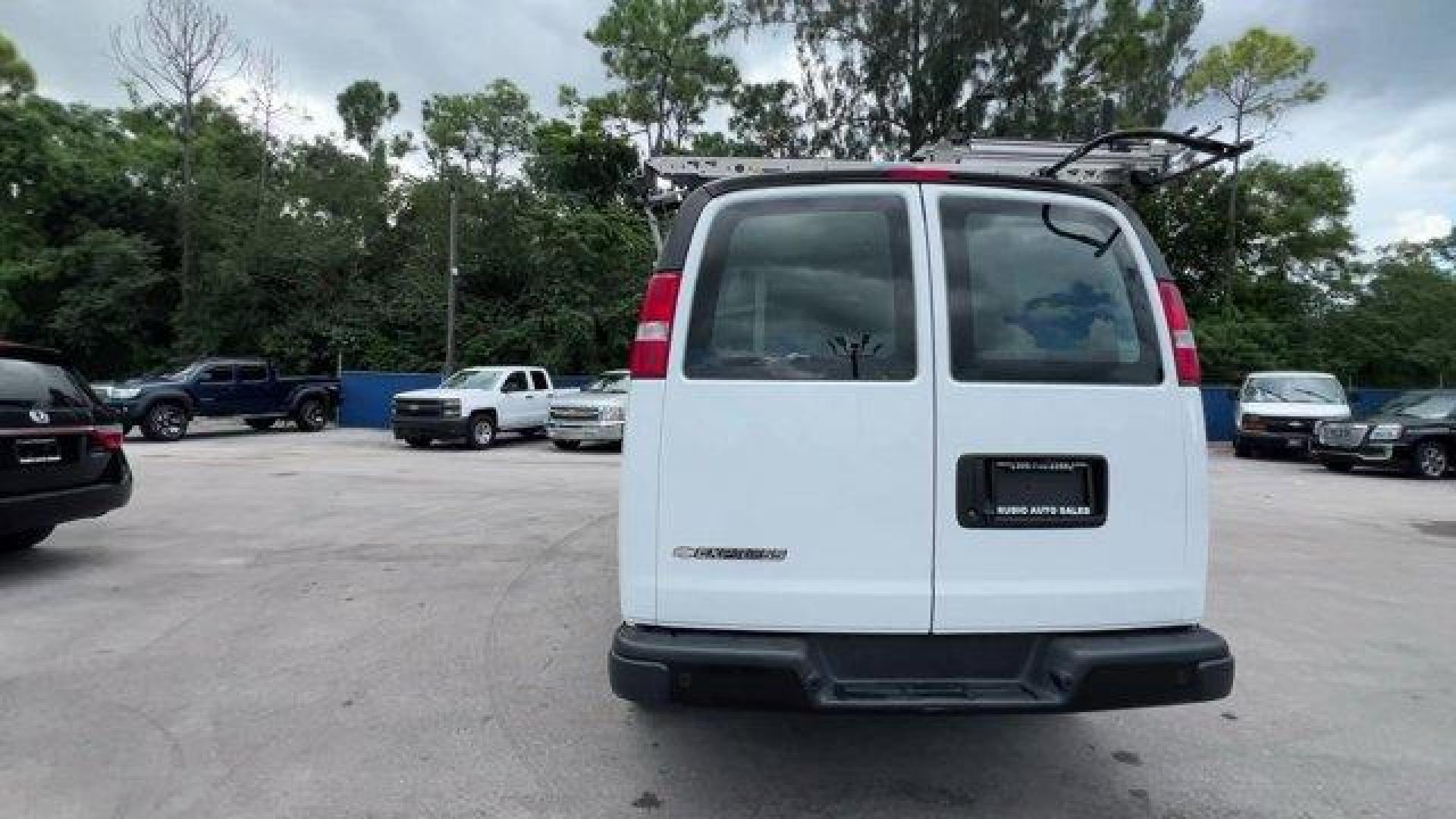 2019 Summit White /Medium Pewter Chevrolet Express Cargo Van (1GCWGAFP0K1) with an 6 4.3L engine, Automatic transmission, located at 27610 S Dixie Hwy, Homestead, FL, 33032, (305) 749-2348, 25.510241, -80.438301 - This Chevrolet Express Cargo Van delivers a Gas V6 4.3L/ engine powering this Automatic transmission. VISORS, DRIVER AND FRONT PASSENGER vinyl in lieu of standard cloth, TRANSMISSION, 8-SPEED AUTOMATIC, ELECTRONICALLY CONTROLLED with overdrive and tow/haul mode, includes Cruise Grade Braking and Pow - Photo#3