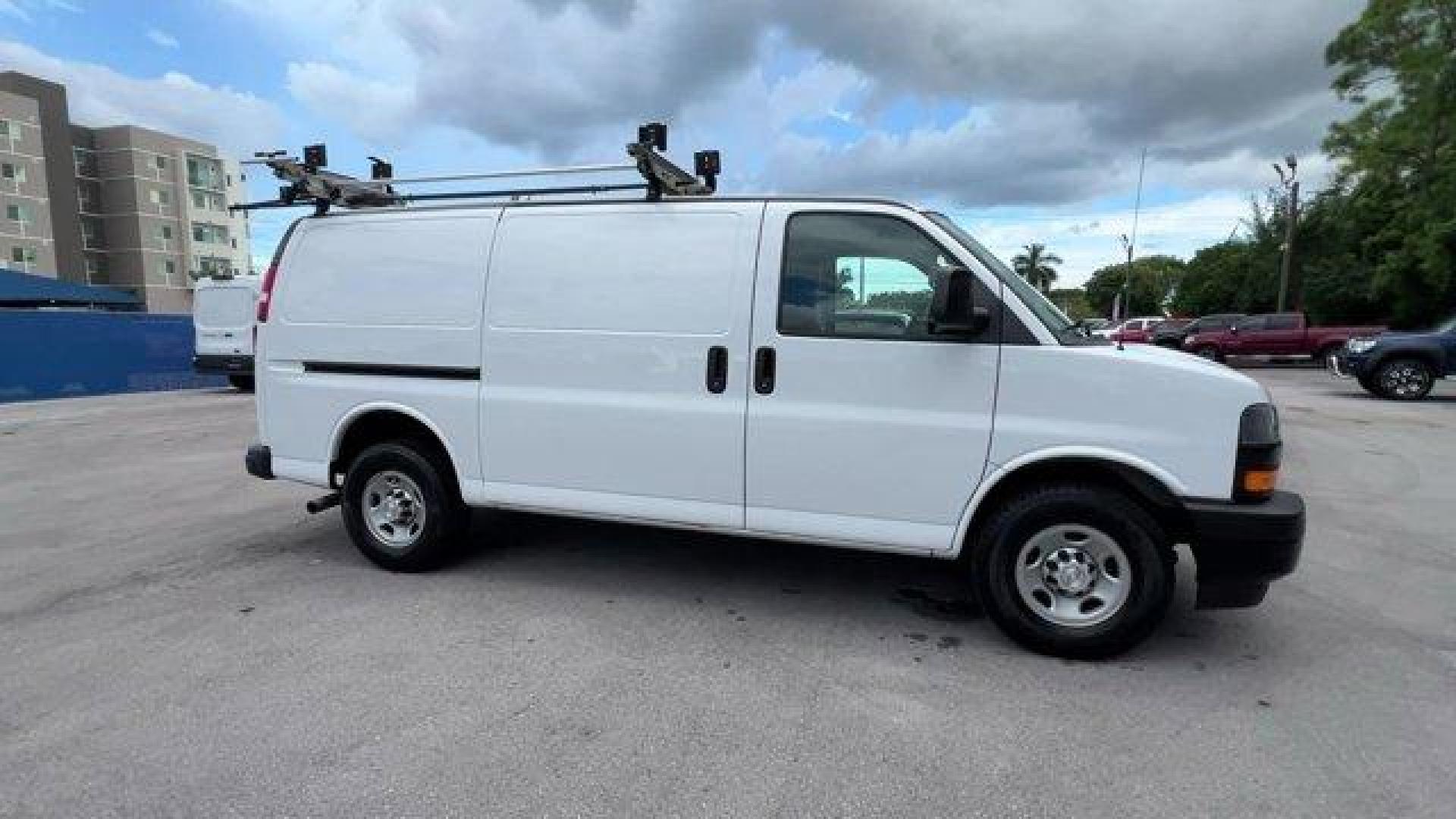 2019 Summit White /Medium Pewter Chevrolet Express Cargo Van (1GCWGAFP0K1) with an 6 4.3L engine, Automatic transmission, located at 27610 S Dixie Hwy, Homestead, FL, 33032, (305) 749-2348, 25.510241, -80.438301 - This Chevrolet Express Cargo Van delivers a Gas V6 4.3L/ engine powering this Automatic transmission. VISORS, DRIVER AND FRONT PASSENGER vinyl in lieu of standard cloth, TRANSMISSION, 8-SPEED AUTOMATIC, ELECTRONICALLY CONTROLLED with overdrive and tow/haul mode, includes Cruise Grade Braking and Pow - Photo#5