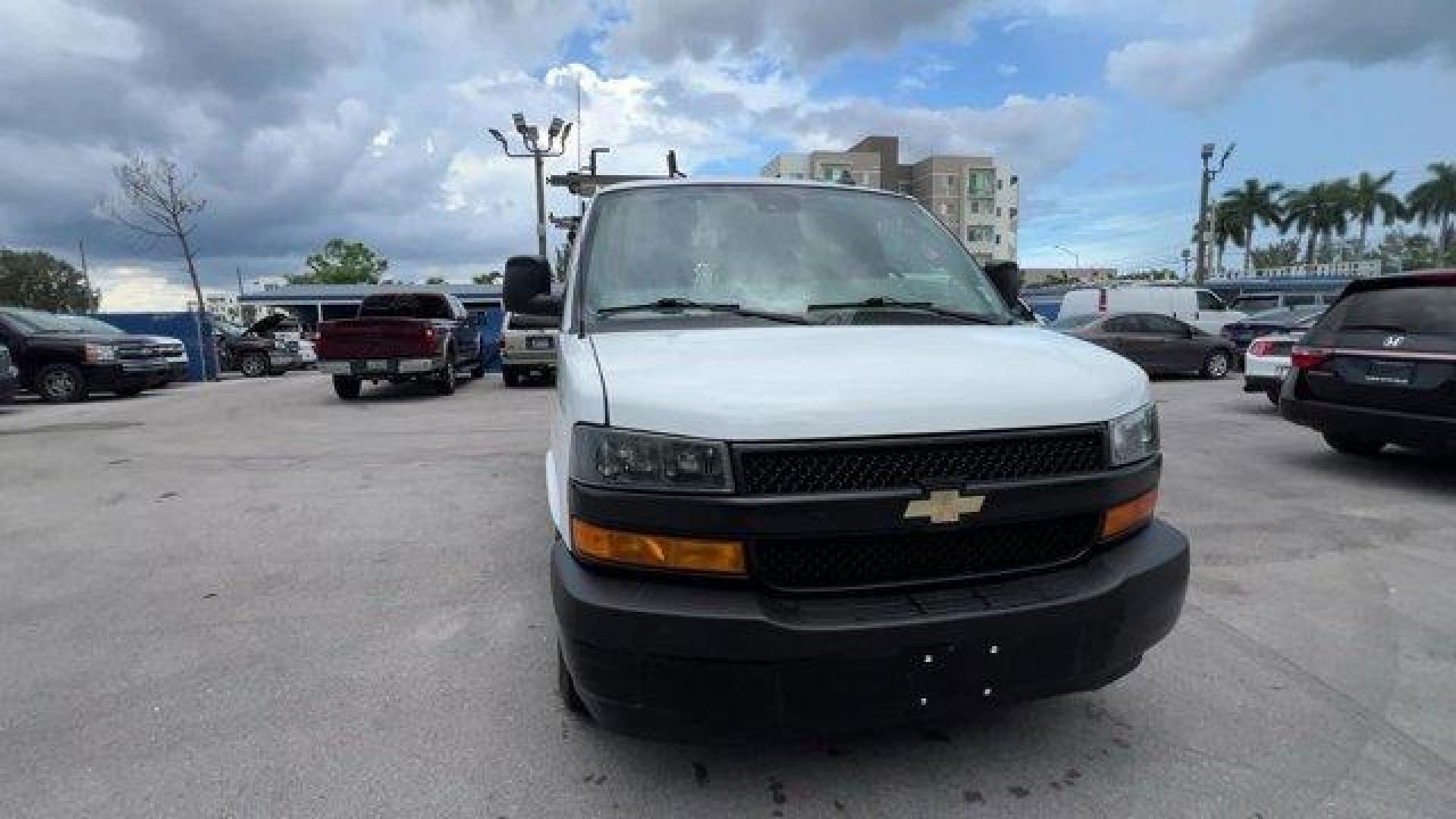 2019 Summit White /Medium Pewter Chevrolet Express Cargo Van (1GCWGAFP0K1) with an 6 4.3L engine, Automatic transmission, located at 27610 S Dixie Hwy, Homestead, FL, 33032, (305) 749-2348, 25.510241, -80.438301 - This Chevrolet Express Cargo Van delivers a Gas V6 4.3L/ engine powering this Automatic transmission. VISORS, DRIVER AND FRONT PASSENGER vinyl in lieu of standard cloth, TRANSMISSION, 8-SPEED AUTOMATIC, ELECTRONICALLY CONTROLLED with overdrive and tow/haul mode, includes Cruise Grade Braking and Pow - Photo#7