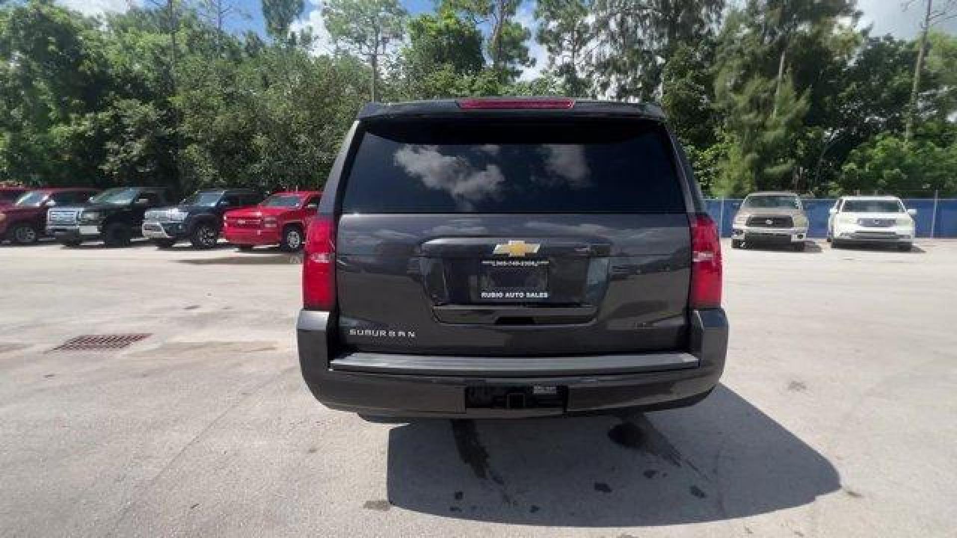 2016 Tungsten Metallic /Jet Black Chevrolet Suburban (1GNSKHKC2GR) with an 8 5.3L engine, Automatic transmission, located at 27610 S Dixie Hwy, Homestead, FL, 33032, (305) 749-2348, 25.510241, -80.438301 - Scores 22 Highway MPG and 15 City MPG! This Chevrolet Suburban boasts a Gas/Ethanol V8 5.3L/ engine powering this Automatic transmission. WHEELS, 18 X 8.5 (45.7 CM X 21.6 CM) ALUMINUM WITH HIGH-POLISHED FINISH (STD), TUNGSTEN METALLIC, TRANSMISSION, 6-SPEED AUTOMATIC, ELECTRONICALLY CONTROLLED with - Photo#3