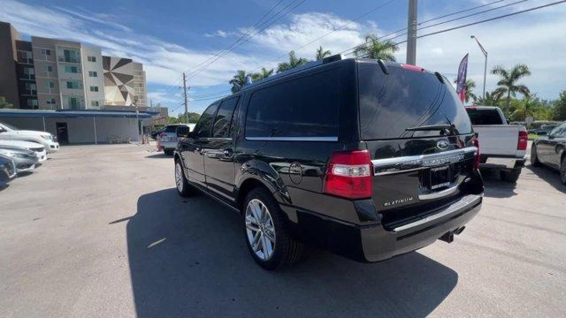 2015 Black Ford Expedition EL (1FMJK1MT8FE) with an 6 3.5 L engine, Automatic transmission, located at 27610 S Dixie Hwy, Homestead, FL, 33032, (305) 749-2348, 25.510241, -80.438301 - KBB.com Brand Image Awards. Delivers 20 Highway MPG and 14 City MPG! This Ford Expedition EL delivers a Twin Turbo Regular Unleaded V-6 3.5 L/213 engine powering this Automatic transmission. Window Grid Antenna, Wheels: 20 Polished Aluminum, Vinyl Door Trim Insert.* This Ford Expedition EL Features - Photo#2