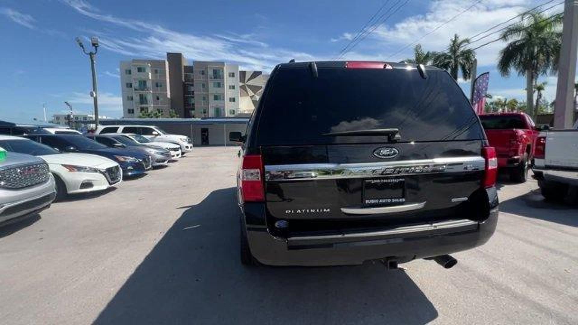 2015 Black Ford Expedition EL (1FMJK1MT8FE) with an 6 3.5 L engine, Automatic transmission, located at 27610 S Dixie Hwy, Homestead, FL, 33032, (305) 749-2348, 25.510241, -80.438301 - KBB.com Brand Image Awards. Delivers 20 Highway MPG and 14 City MPG! This Ford Expedition EL delivers a Twin Turbo Regular Unleaded V-6 3.5 L/213 engine powering this Automatic transmission. Window Grid Antenna, Wheels: 20 Polished Aluminum, Vinyl Door Trim Insert.* This Ford Expedition EL Features - Photo#3