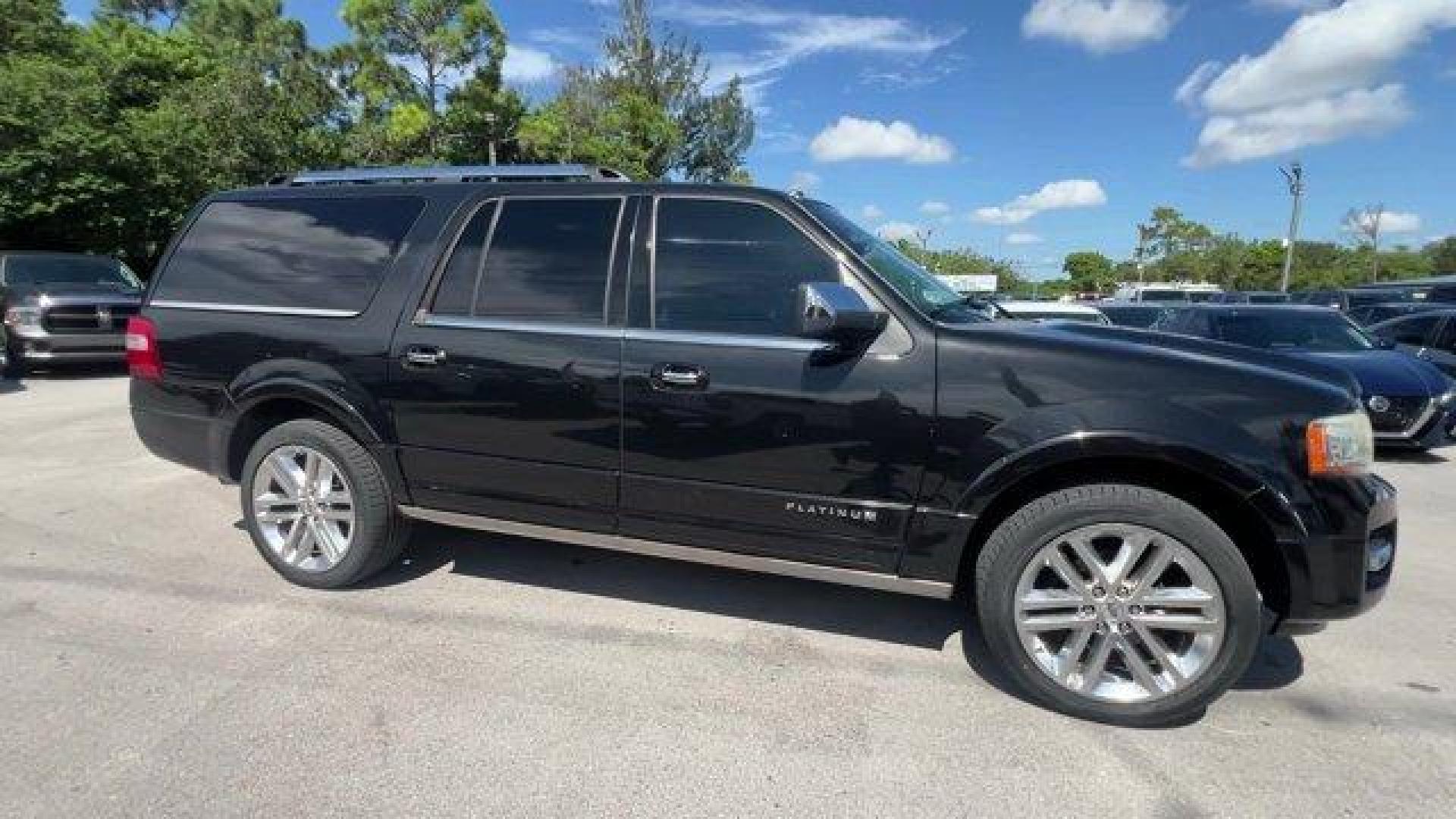 2015 Black Ford Expedition EL (1FMJK1MT8FE) with an 6 3.5 L engine, Automatic transmission, located at 27610 S Dixie Hwy, Homestead, FL, 33032, (305) 749-2348, 25.510241, -80.438301 - KBB.com Brand Image Awards. Delivers 20 Highway MPG and 14 City MPG! This Ford Expedition EL delivers a Twin Turbo Regular Unleaded V-6 3.5 L/213 engine powering this Automatic transmission. Window Grid Antenna, Wheels: 20 Polished Aluminum, Vinyl Door Trim Insert.* This Ford Expedition EL Features - Photo#5