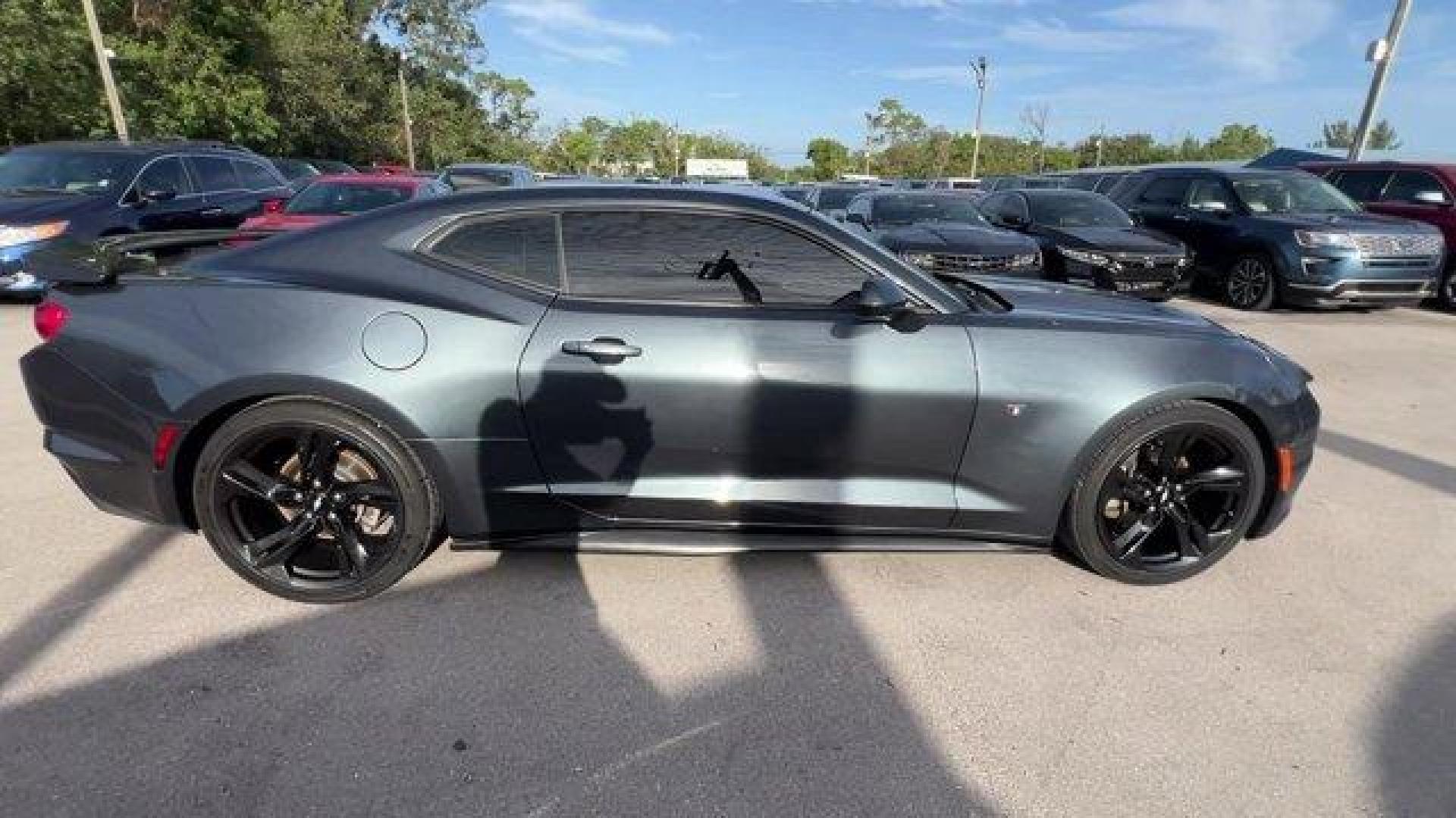 2019 Shadow Gray Metallic /Jet Black Chevrolet Camaro (1G1FB1RXXK0) with an 4 2.0L engine, Automatic transmission, located at 27610 S Dixie Hwy, Homestead, FL, 33032, (305) 749-2348, 25.510241, -80.438301 - KBB.com 10 Coolest Cars Under $30,000. Only 57,139 Miles! Delivers 31 Highway MPG and 22 City MPG! This Chevrolet Camaro boasts a Turbocharged Gas I4 2.0L/122 engine powering this Automatic transmission. WHEELS, 20 (50.8 CM) 5-SPOKE CARBON FLASH PAINTED ALUMINUM, TRANSMISSION, 8-SPEED AUTOMATIC incl - Photo#4