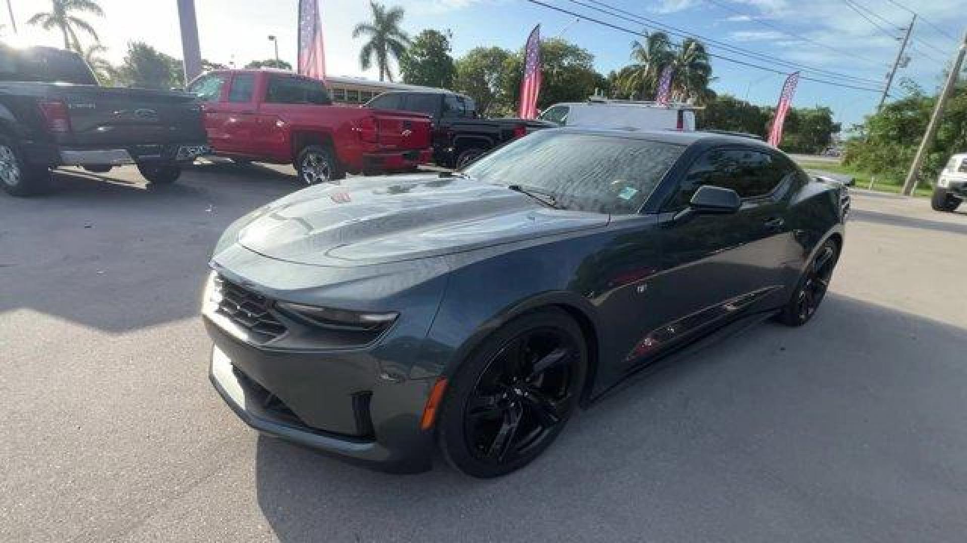 2019 Shadow Gray Metallic /Jet Black Chevrolet Camaro (1G1FB1RXXK0) with an 4 2.0L engine, Automatic transmission, located at 27610 S Dixie Hwy, Homestead, FL, 33032, (305) 749-2348, 25.510241, -80.438301 - KBB.com 10 Coolest Cars Under $30,000. Only 57,139 Miles! Delivers 31 Highway MPG and 22 City MPG! This Chevrolet Camaro boasts a Turbocharged Gas I4 2.0L/122 engine powering this Automatic transmission. WHEELS, 20 (50.8 CM) 5-SPOKE CARBON FLASH PAINTED ALUMINUM, TRANSMISSION, 8-SPEED AUTOMATIC incl - Photo#7