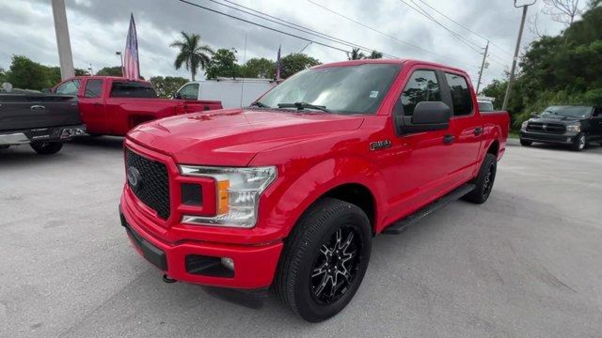 2019 Red Ford F-150 (1FTEW1E5XKK) with an 8 5.0 L engine, Automatic transmission, located at 27610 S Dixie Hwy, Homestead, FL, 33032, (305) 749-2348, 25.510241, -80.438301 - This Ford F-150 delivers a Regular Unleaded V8 5.0 L engine powering this Automatic transmission. ENGINE: 5.0L V8 -inc: auto start-stop technology and flex-fuel capability, (STD), Transmission w/SelectShift Sequential Shift Control, Towing Equipment -inc: Trailer Sway Control.*This Ford F-150 Comes - Photo#0