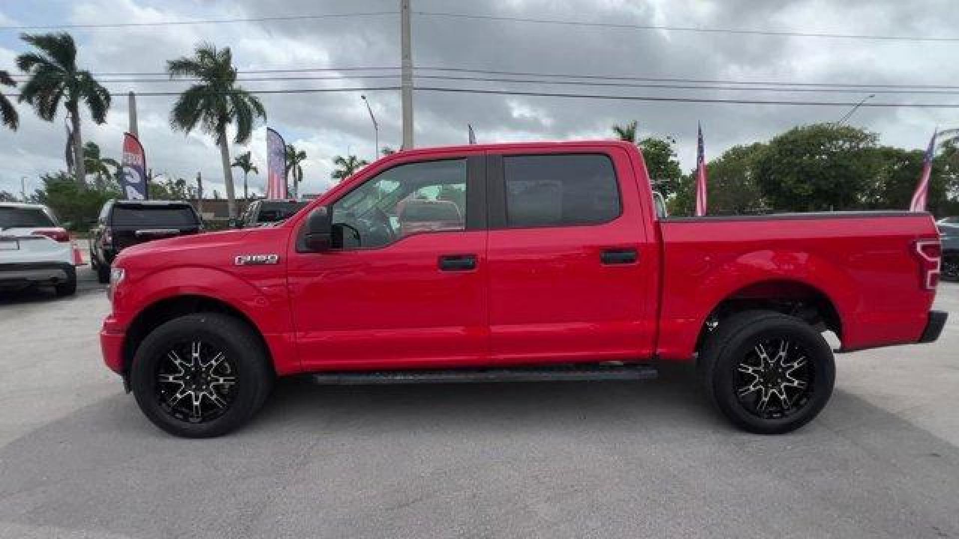 2019 Red Ford F-150 (1FTEW1E5XKK) with an 8 5.0 L engine, Automatic transmission, located at 27610 S Dixie Hwy, Homestead, FL, 33032, (305) 749-2348, 25.510241, -80.438301 - This Ford F-150 delivers a Regular Unleaded V8 5.0 L engine powering this Automatic transmission. ENGINE: 5.0L V8 -inc: auto start-stop technology and flex-fuel capability, (STD), Transmission w/SelectShift Sequential Shift Control, Towing Equipment -inc: Trailer Sway Control.*This Ford F-150 Comes - Photo#1