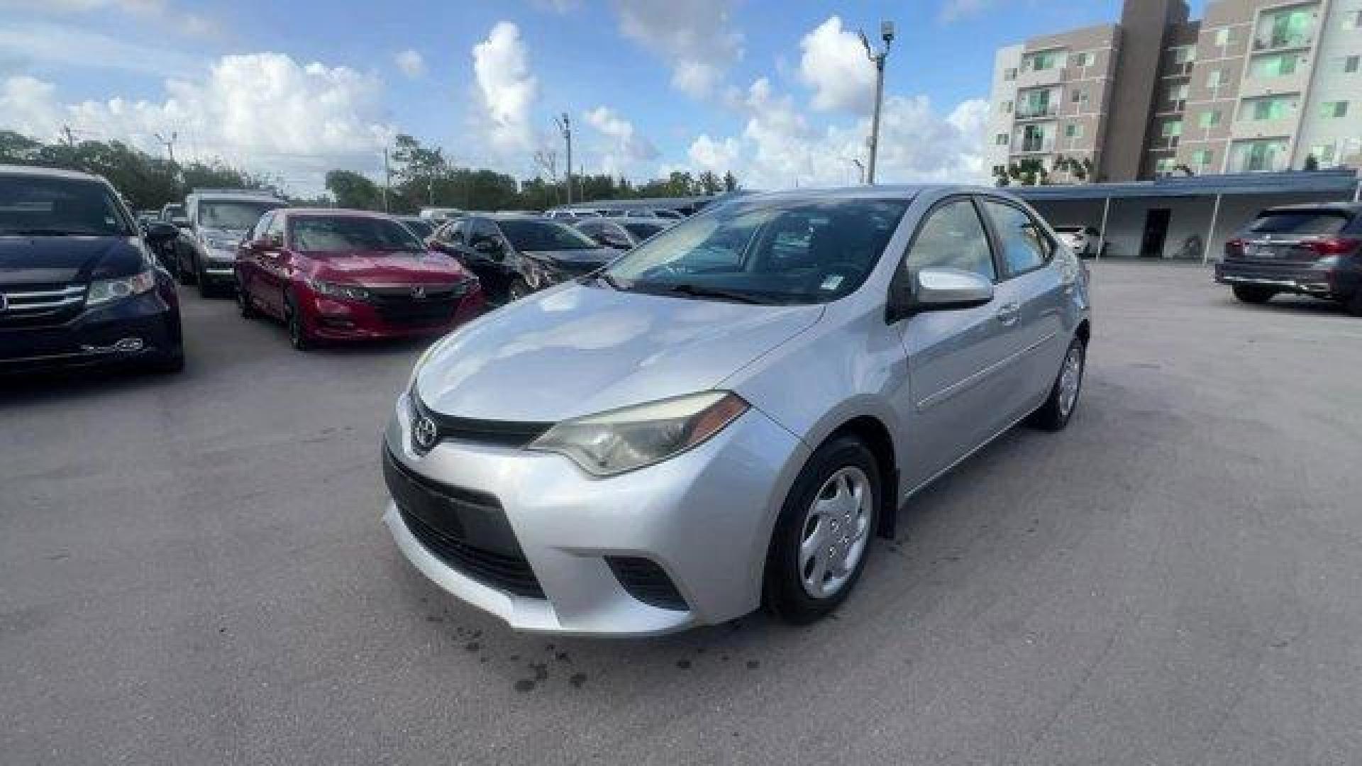 2014 Silver Toyota Corolla (2T1BURHE7EC) with an 4 1.8 L engine, Automatic transmission, located at 27610 S Dixie Hwy, Homestead, FL, 33032, (305) 749-2348, 25.510241, -80.438301 - KBB.com 10 Tech-Savviest Cars Under $20,000. Only 90,575 Miles! This Toyota Corolla boasts a Regular Unleaded I-4 1.8 L/110 engine powering this Automatic transmission. Window Grid Antenna, Urethane Gear Shifter Material, Trunk Rear Cargo Access.* This Toyota Corolla Features the Following Options * - Photo#0