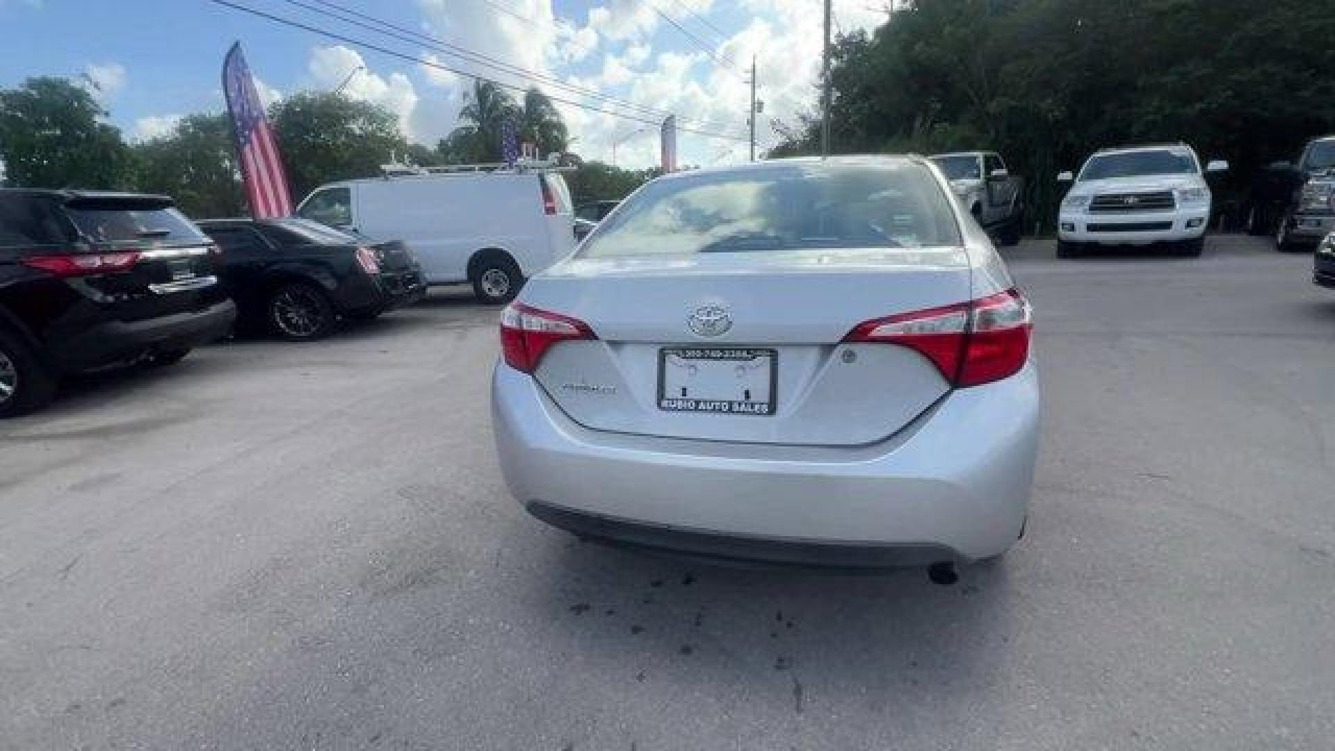 2014 Silver Toyota Corolla (2T1BURHE7EC) with an 4 1.8 L engine, Automatic transmission, located at 27610 S Dixie Hwy, Homestead, FL, 33032, (305) 749-2348, 25.510241, -80.438301 - KBB.com 10 Tech-Savviest Cars Under $20,000. Only 90,575 Miles! This Toyota Corolla boasts a Regular Unleaded I-4 1.8 L/110 engine powering this Automatic transmission. Window Grid Antenna, Urethane Gear Shifter Material, Trunk Rear Cargo Access.* This Toyota Corolla Features the Following Options * - Photo#3