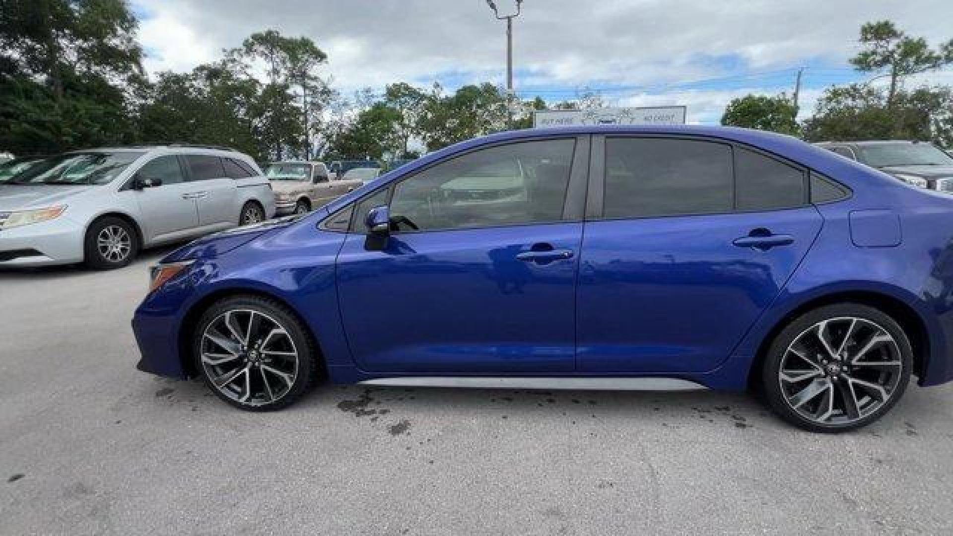 2020 Blue Toyota Corolla (JTDT4RCE2LJ) with an 4 2.0 L engine, Variable transmission, located at 27610 S Dixie Hwy, Homestead, FL, 33032, (305) 749-2348, 25.510241, -80.438301 - KBB.com 10 Coolest New Cars Under $20,000. Scores 38 Highway MPG and 31 City MPG! This Toyota Corolla delivers a Regular Unleaded I-4 2.0 L/121 engine powering this Variable transmission. Wheels: 18 Machined Alloy -inc: dark gray painted accents, Variable Intermittent Wipers, Trunk Rear Cargo Access - Photo#1