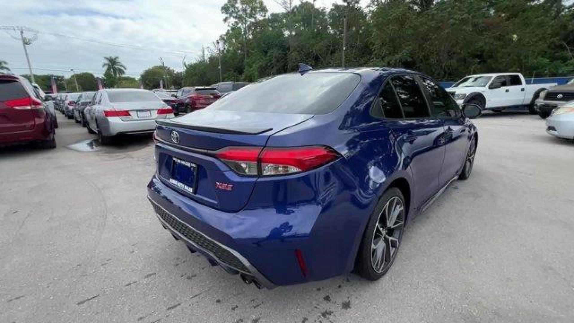 2020 Blue Toyota Corolla (JTDT4RCE2LJ) with an 4 2.0 L engine, Variable transmission, located at 27610 S Dixie Hwy, Homestead, FL, 33032, (305) 749-2348, 25.510241, -80.438301 - KBB.com 10 Coolest New Cars Under $20,000. Scores 38 Highway MPG and 31 City MPG! This Toyota Corolla delivers a Regular Unleaded I-4 2.0 L/121 engine powering this Variable transmission. Wheels: 18 Machined Alloy -inc: dark gray painted accents, Variable Intermittent Wipers, Trunk Rear Cargo Access - Photo#4