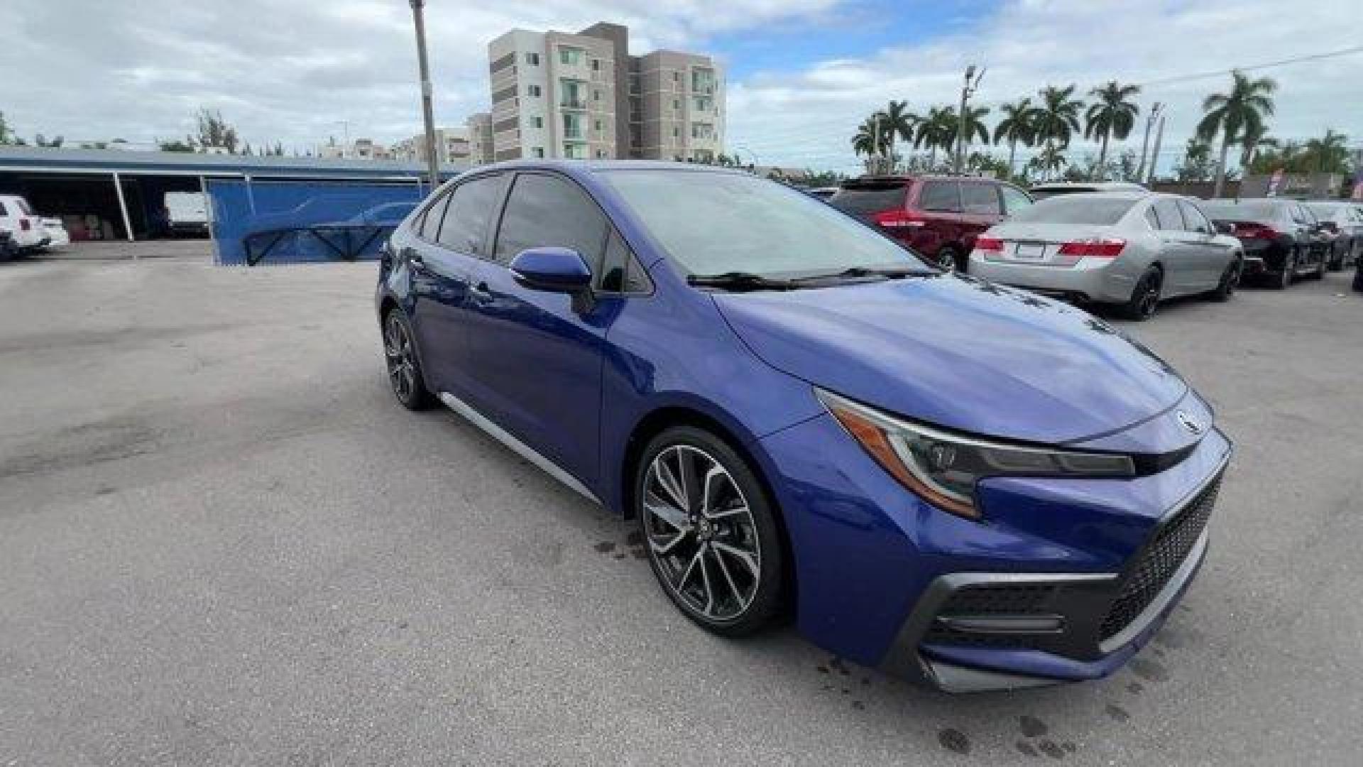 2020 Blue Toyota Corolla (JTDT4RCE2LJ) with an 4 2.0 L engine, Variable transmission, located at 27610 S Dixie Hwy, Homestead, FL, 33032, (305) 749-2348, 25.510241, -80.438301 - KBB.com 10 Coolest New Cars Under $20,000. Scores 38 Highway MPG and 31 City MPG! This Toyota Corolla delivers a Regular Unleaded I-4 2.0 L/121 engine powering this Variable transmission. Wheels: 18 Machined Alloy -inc: dark gray painted accents, Variable Intermittent Wipers, Trunk Rear Cargo Access - Photo#6