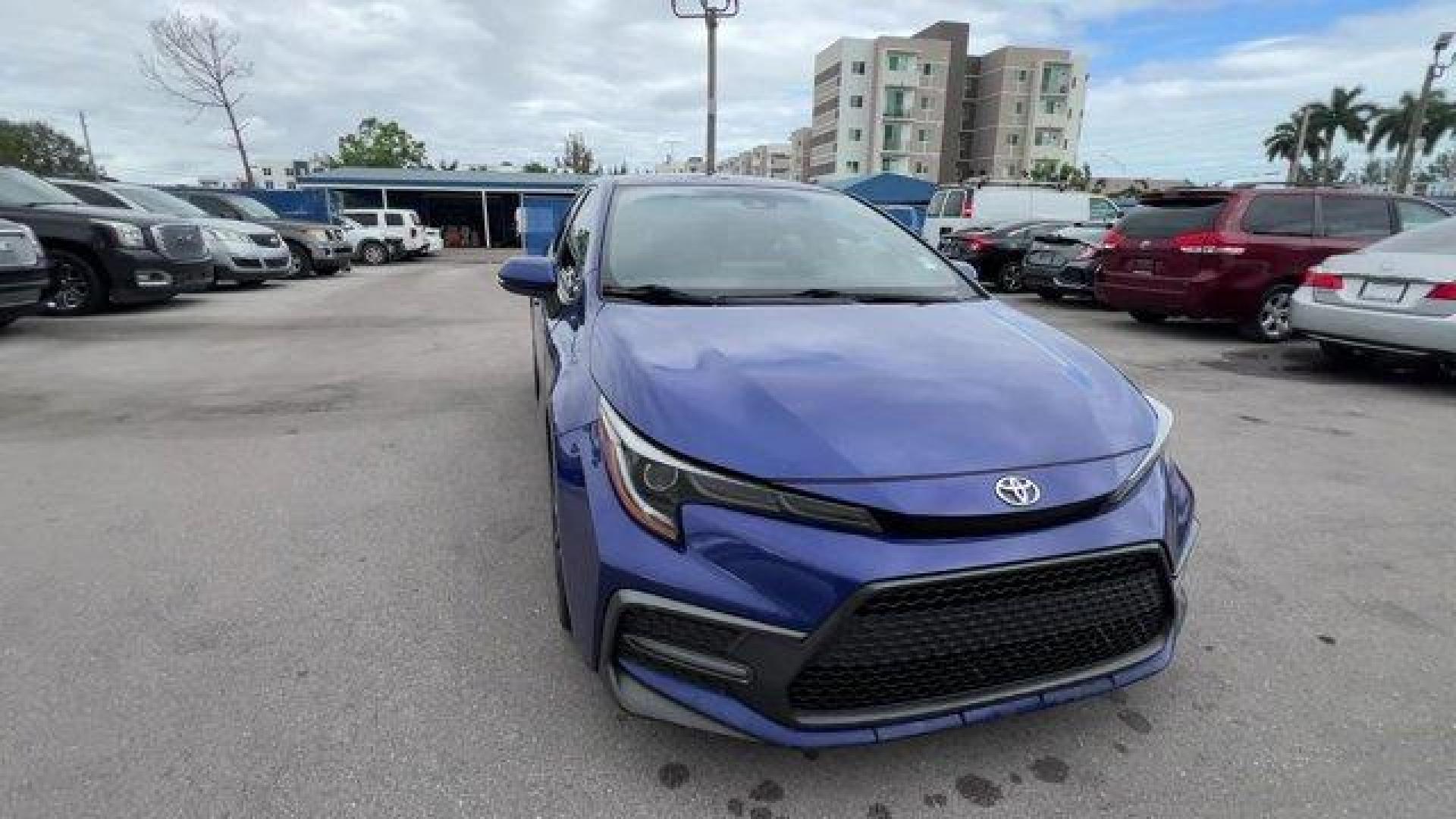 2020 Blue Toyota Corolla (JTDT4RCE2LJ) with an 4 2.0 L engine, Variable transmission, located at 27610 S Dixie Hwy, Homestead, FL, 33032, (305) 749-2348, 25.510241, -80.438301 - KBB.com 10 Coolest New Cars Under $20,000. Scores 38 Highway MPG and 31 City MPG! This Toyota Corolla delivers a Regular Unleaded I-4 2.0 L/121 engine powering this Variable transmission. Wheels: 18 Machined Alloy -inc: dark gray painted accents, Variable Intermittent Wipers, Trunk Rear Cargo Access - Photo#7