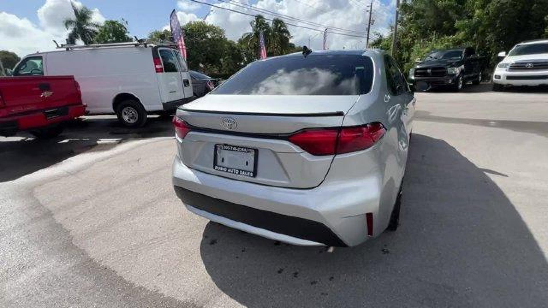 2020 Silver Toyota Corolla (5YFEPRAE6LP) with an 4 1.8 L engine, Variable transmission, located at 27610 S Dixie Hwy, Homestead, FL, 33032, (305) 749-2348, 25.510241, -80.438301 - KBB.com 10 Coolest New Cars Under $20,000. Delivers 38 Highway MPG and 30 City MPG! This Toyota Corolla boasts a Regular Unleaded I-4 1.8 L/110 engine powering this Variable transmission. Wheels: 16 Wide Vent Steel, Wheels w/Full Wheel Covers, Variable Intermittent Wipers.* This Toyota Corolla Featu - Photo#4