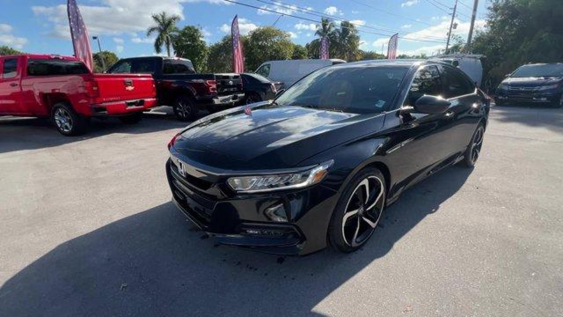 2018 Black Honda Accord Sedan (1HGCV1F32JA) with an 4 1.5 L engine, Variable transmission, located at 27610 S Dixie Hwy, Homestead, FL, 33032, (305) 749-2348, 25.510241, -80.438301 - ALG Residual Value Awards, Residual Value Awards. Only 39,018 Miles! Scores 35 Highway MPG and 29 City MPG! This Honda Accord Sedan boasts a Intercooled Turbo Regular Unleaded I-4 1.5 L/91 engine powering this Variable transmission. Wheels: 19 Machine-Finished Alloy w/Black Inserts, VSA Electronic S - Photo#0