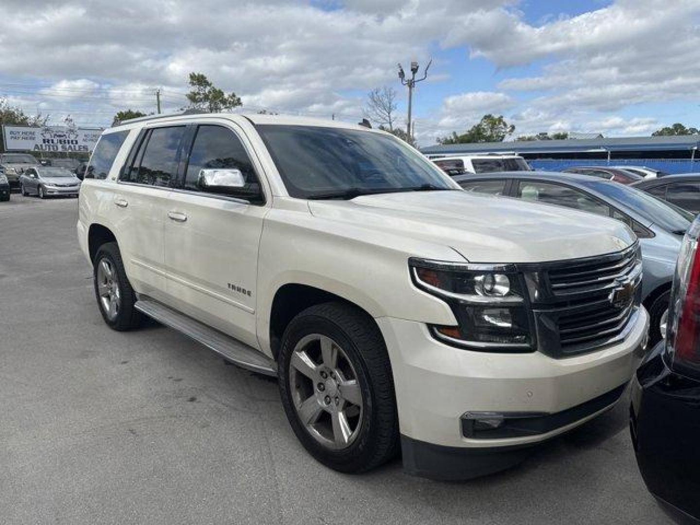 2015 White Diamond Tricoat /Cocoa/Dune Chevrolet Tahoe (1GNSCCKC6FR) with an 8 5.3L engine, Automatic transmission, located at 27610 S Dixie Hwy, Homestead, FL, 33032, (305) 749-2348, 25.510241, -80.438301 - KBB.com 15 Best Family Cars. Boasts 23 Highway MPG and 16 City MPG! This Chevrolet Tahoe boasts a Gas/Ethanol V8 5.3L/ engine powering this Automatic transmission. WHITE DIAMOND TRICOAT, WHEELS, 20 X 9 (50.8 CM X 22.9 CM) POLISHED-ALUMINUM (STD), TRANSMISSION, 6-SPEED AUTOMATIC, ELECTRONICALLY CONTR - Photo#0