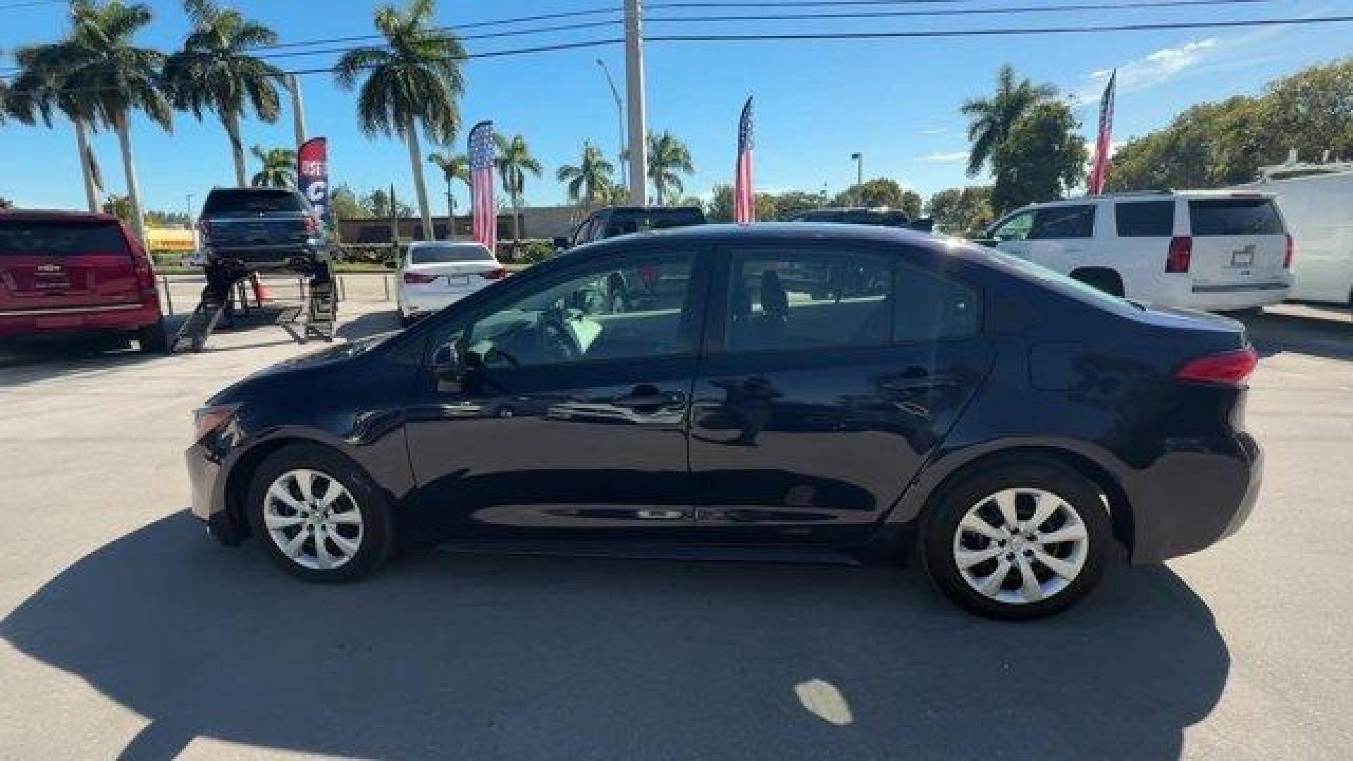 2021 Blue Toyota Corolla (5YFEPMAE9MP) with an 4 1.8 L engine, Variable transmission, located at 27610 S Dixie Hwy, Homestead, FL, 33032, (305) 749-2348, 25.510241, -80.438301 - Only 46,270 Miles! Boasts 38 Highway MPG and 30 City MPG! This Toyota Corolla boasts a Regular Unleaded I-4 1.8 L/110 engine powering this Variable transmission. Wheels: 16 Wide Vent Steel, Wheels w/Full Wheel Covers, Variable Intermittent Wipers.* This Toyota Corolla Features the Following Options - Photo#1