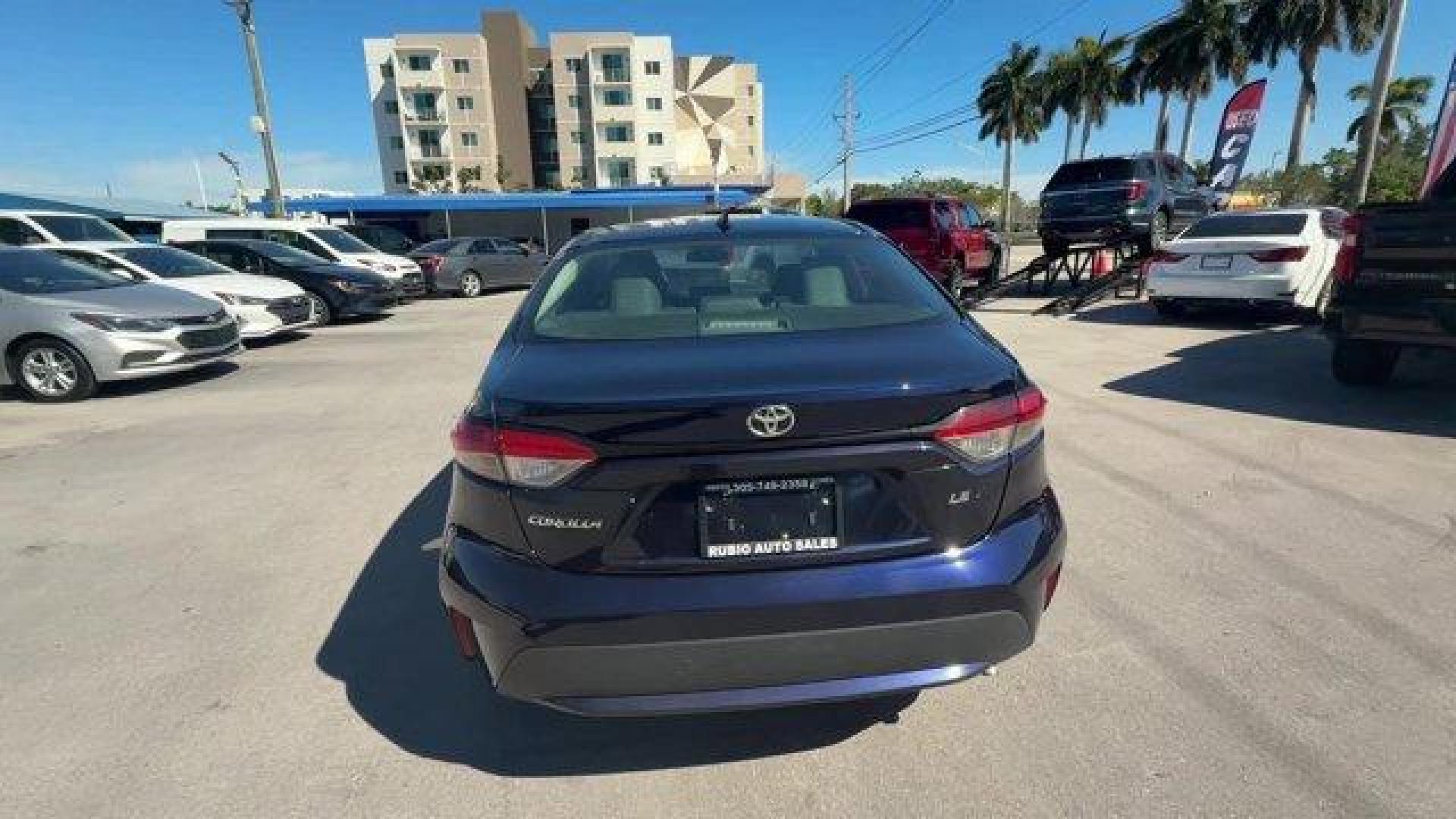 2021 Blue Toyota Corolla (5YFEPMAE9MP) with an 4 1.8 L engine, Variable transmission, located at 27610 S Dixie Hwy, Homestead, FL, 33032, (305) 749-2348, 25.510241, -80.438301 - Only 46,270 Miles! Boasts 38 Highway MPG and 30 City MPG! This Toyota Corolla boasts a Regular Unleaded I-4 1.8 L/110 engine powering this Variable transmission. Wheels: 16 Wide Vent Steel, Wheels w/Full Wheel Covers, Variable Intermittent Wipers.* This Toyota Corolla Features the Following Options - Photo#3