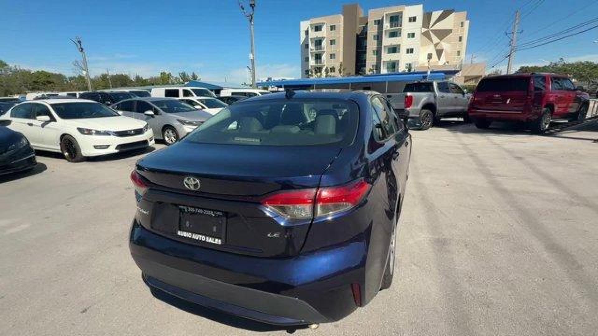 2021 Blue Toyota Corolla (5YFEPMAE9MP) with an 4 1.8 L engine, Variable transmission, located at 27610 S Dixie Hwy, Homestead, FL, 33032, (305) 749-2348, 25.510241, -80.438301 - Only 46,270 Miles! Boasts 38 Highway MPG and 30 City MPG! This Toyota Corolla boasts a Regular Unleaded I-4 1.8 L/110 engine powering this Variable transmission. Wheels: 16 Wide Vent Steel, Wheels w/Full Wheel Covers, Variable Intermittent Wipers.* This Toyota Corolla Features the Following Options - Photo#4