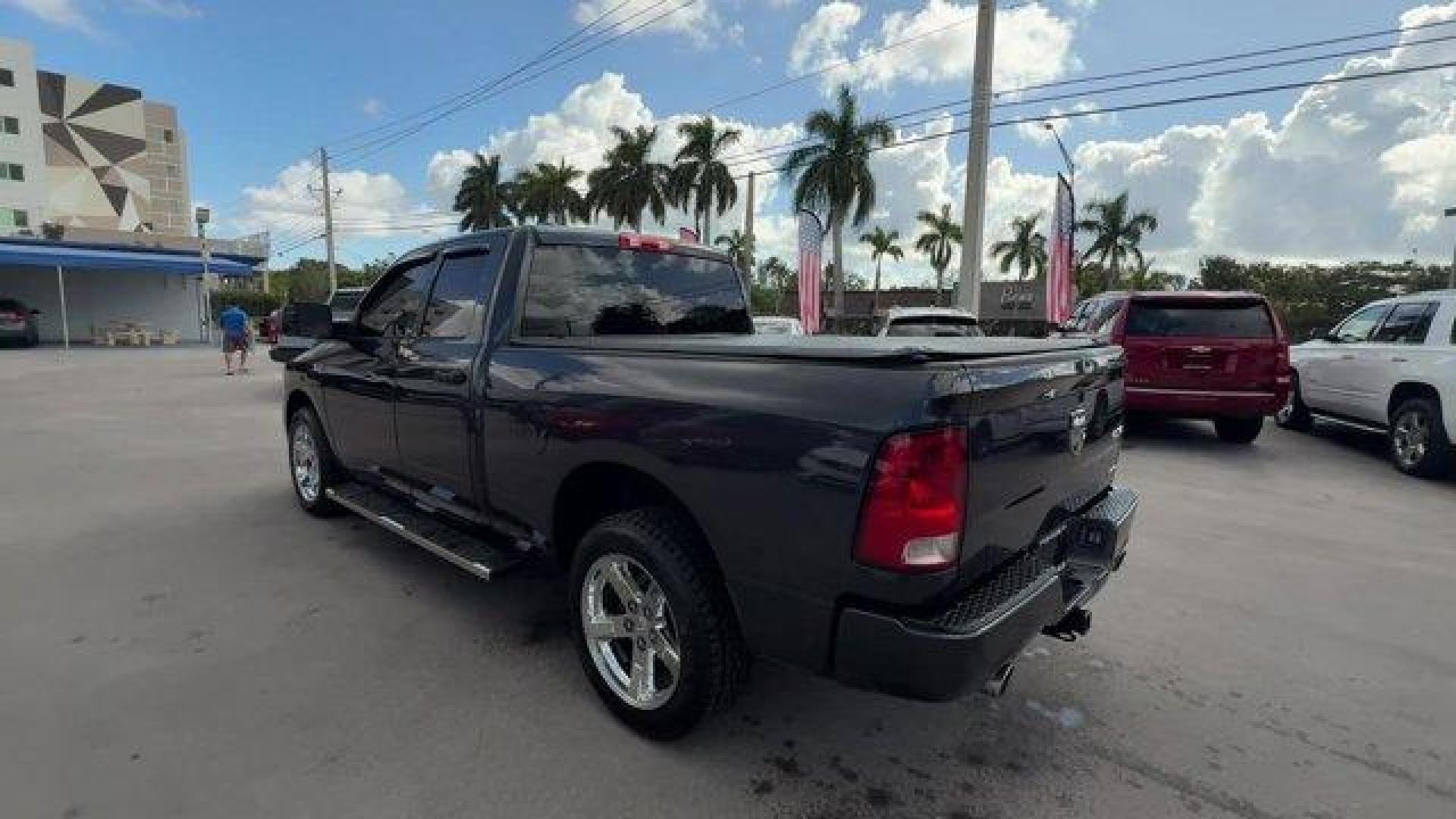 2014 Maximum Steel Metallic Clearcoat /Diesel Gray/Black Ram 1500 (1C6RR7FT7ES) with an 8 5.7 L engine, Automatic transmission, located at 27610 S Dixie Hwy, Homestead, FL, 33032, (305) 749-2348, 25.510241, -80.438301 - Delivers 21 Highway MPG and 15 City MPG! This Ram 1500 boasts a Regular Unleaded V-8 5.7 L/345 engine powering this Automatic transmission. WHEELS: 20 X 9 CHROME CLAD ALUMINUM -inc: Locking Lug Nuts, Tires: P275/60R20 OWL AS, TRANSMISSION: 8-SPEED AUTOMATIC (8HP70), TRAILER TOW MIRRORS and BRAKE G - Photo#2