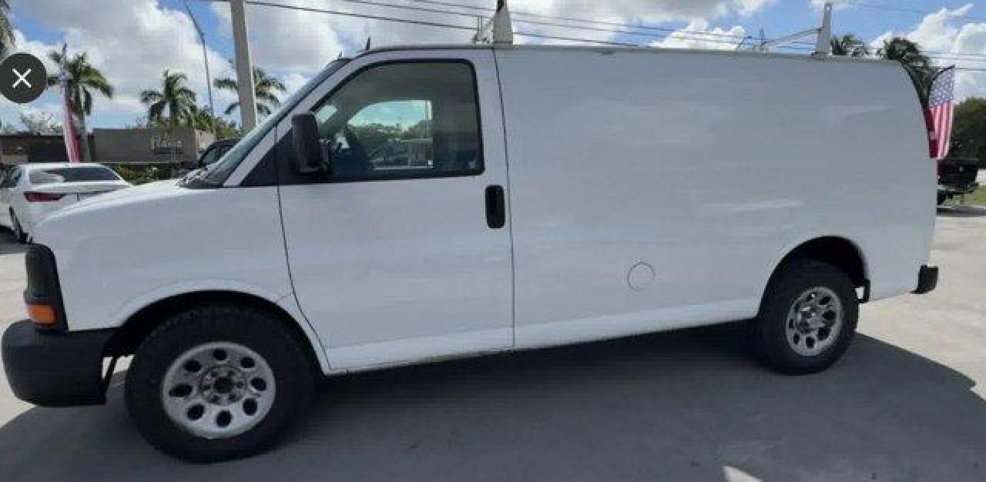 2013 Summit White /Medium Pewter Chevrolet Express Cargo Van (1GCSGAFX1D1) with an 6 4.3L engine, Automatic transmission, located at 27610 S Dixie Hwy, Homestead, FL, 33032, (305) 749-2348, 25.510241, -80.438301 - Delivers 20 Highway MPG and 15 City MPG! This Chevrolet Express Cargo Van delivers a Gas V6 4.3L/262 engine powering this Automatic transmission. TRANSMISSION, 4-SPEED AUTOMATIC, ELECTRONICALLY CONTROLLED with overdrive, tow/haul mode and internal transmission oil cooler (STD), TIRE, SPARE P245/70R1 - Photo#3