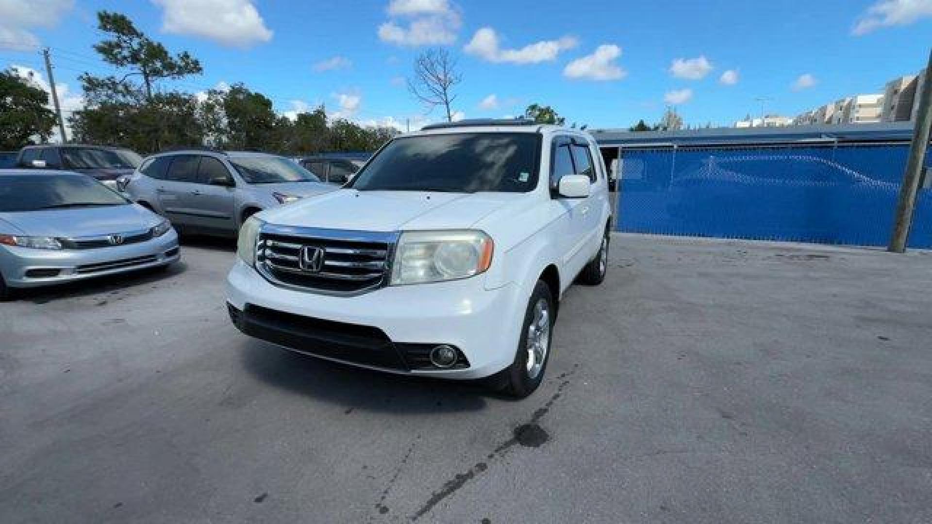 2014 White Honda Pilot (5FNYF3H57EB) with an 6 3.5 L engine, Automatic transmission, located at 27610 S Dixie Hwy, Homestead, FL, 33032, (305) 749-2348, 25.510241, -80.438301 - KBB.com 12 Best Family Cars. Boasts 25 Highway MPG and 18 City MPG! This Honda Pilot boasts a Regular Unleaded V-6 3.5 L/212 engine powering this Automatic transmission. XM Radio -inc: SiriusXM services require a subscription after any trial period, If you decide to continue your SiriusXM service at - Photo#0