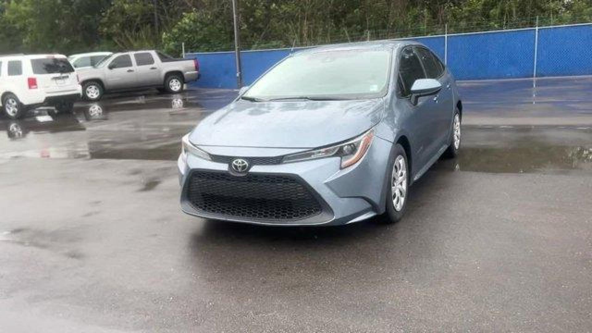 2020 Blue Toyota Corolla LE (5YFEPRAE3LP) with an 4 1.8 L engine, Variable transmission, located at 27610 S Dixie Hwy, Homestead, FL, 33032, (305) 749-2348, 25.510241, -80.438301 - KBB.com 10 Coolest New Cars Under $20,000. Scores 38 Highway MPG and 30 City MPG! This Toyota Corolla delivers a Regular Unleaded I-4 1.8 L/110 engine powering this Variable transmission. Wheels: 16 Wide Vent Steel, Wheels w/Full Wheel Covers, Variable Intermittent Wipers.*This Toyota Corolla Comes - Photo#0