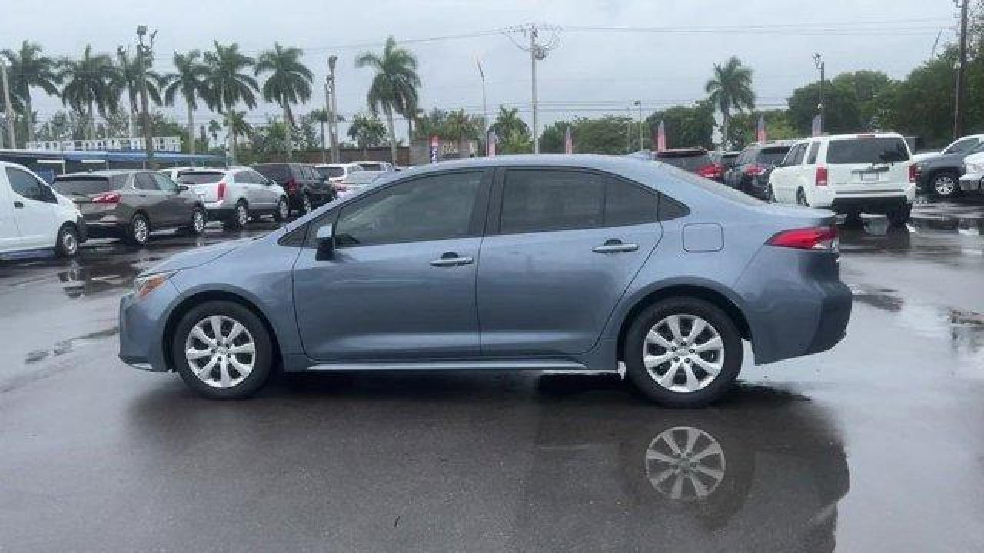 2020 Blue Toyota Corolla LE (5YFEPRAE3LP) with an 4 1.8 L engine, Variable transmission, located at 27610 S Dixie Hwy, Homestead, FL, 33032, (305) 749-2348, 25.510241, -80.438301 - KBB.com 10 Coolest New Cars Under $20,000. Scores 38 Highway MPG and 30 City MPG! This Toyota Corolla delivers a Regular Unleaded I-4 1.8 L/110 engine powering this Variable transmission. Wheels: 16 Wide Vent Steel, Wheels w/Full Wheel Covers, Variable Intermittent Wipers.*This Toyota Corolla Comes - Photo#1