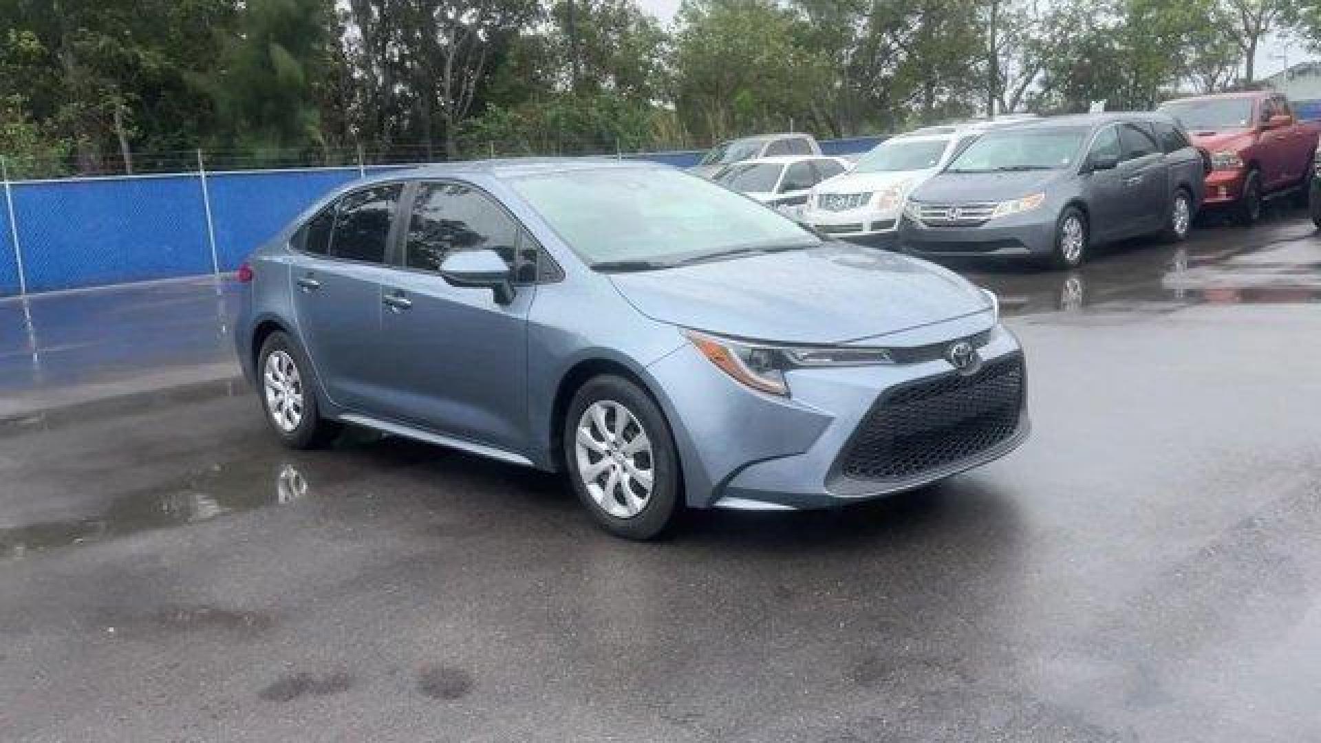2020 Blue Toyota Corolla LE (5YFEPRAE3LP) with an 4 1.8 L engine, Variable transmission, located at 27610 S Dixie Hwy, Homestead, FL, 33032, (305) 749-2348, 25.510241, -80.438301 - KBB.com 10 Coolest New Cars Under $20,000. Scores 38 Highway MPG and 30 City MPG! This Toyota Corolla delivers a Regular Unleaded I-4 1.8 L/110 engine powering this Variable transmission. Wheels: 16 Wide Vent Steel, Wheels w/Full Wheel Covers, Variable Intermittent Wipers.*This Toyota Corolla Comes - Photo#9