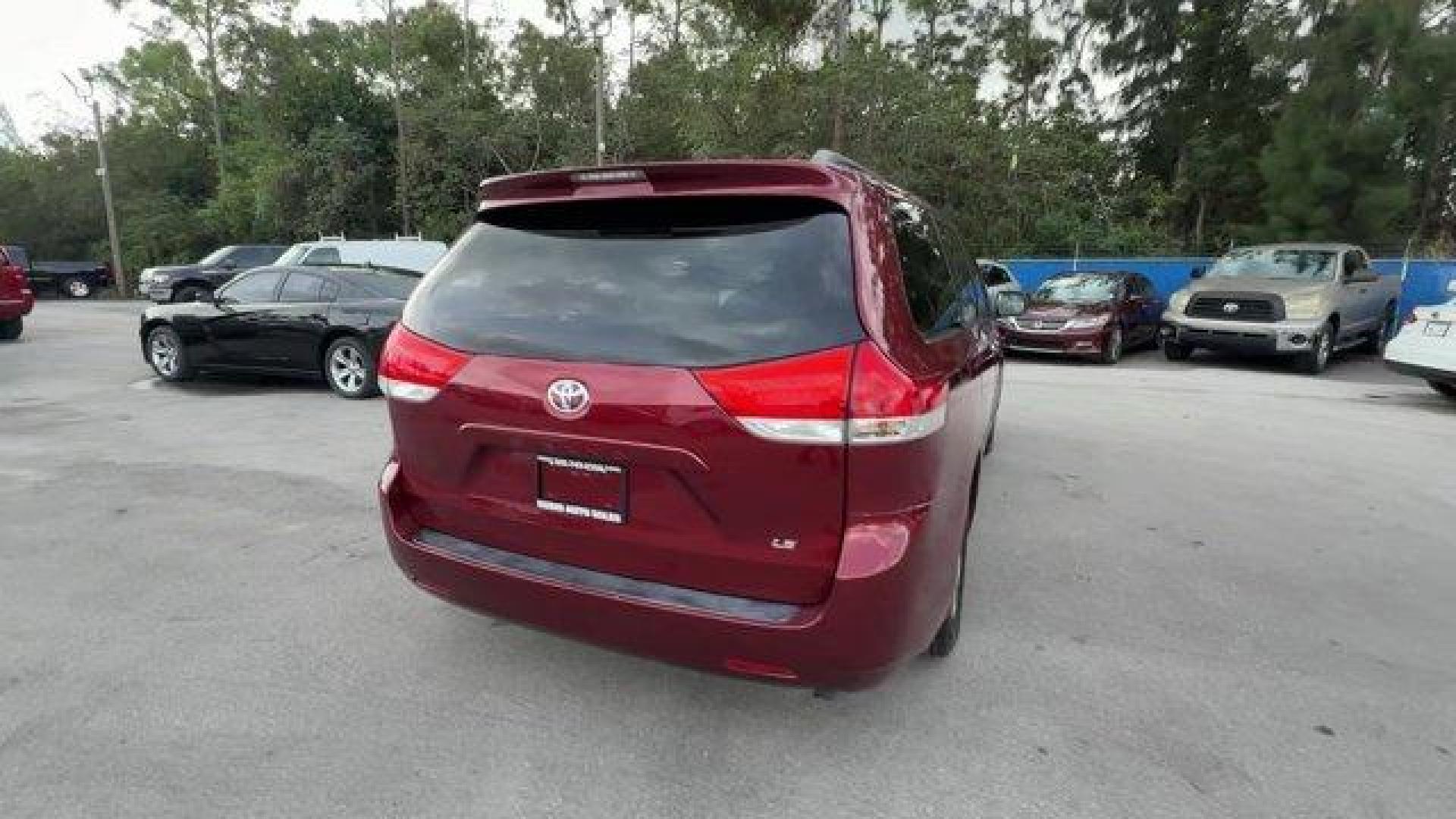 2011 Red Toyota Sienna Base (5TDKK3DC2BS) with an 6 3.5L engine, Automatic transmission, located at 27610 S Dixie Hwy, Homestead, FL, 33032, (305) 749-2348, 25.510241, -80.438301 - IIHS Top Safety Pick. Only 81,190 Miles! Scores 24 Highway MPG and 18 City MPG! This Toyota Sienna boasts a Gas V6 3.5L/211 engine powering this Automatic transmission. XM satellite radio (subscription required), Washer-linked variable intermittent wipers -inc: de-icer grid, Vehicle stability contro - Photo#4