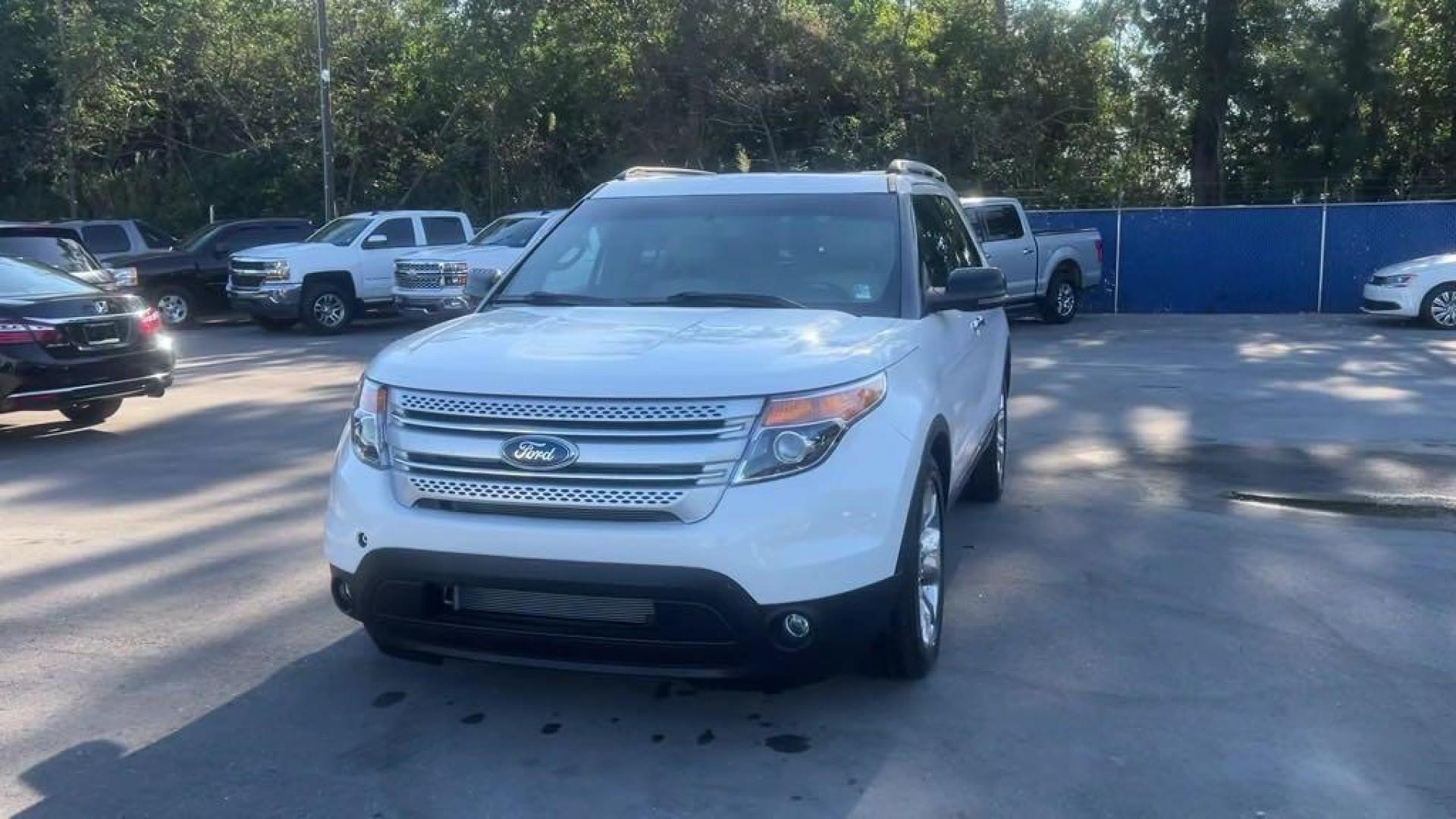 2014 White /Medium Light Stone Ford Explorer XLT (1FM5K7D83EG) with an 3.5L 6-Cylinder SMPI DOHC engine, Automatic transmission, located at 27610 S Dixie Hwy, Homestead, FL, 33032, (305) 749-2348, 25.510241, -80.438301 - Photo#0