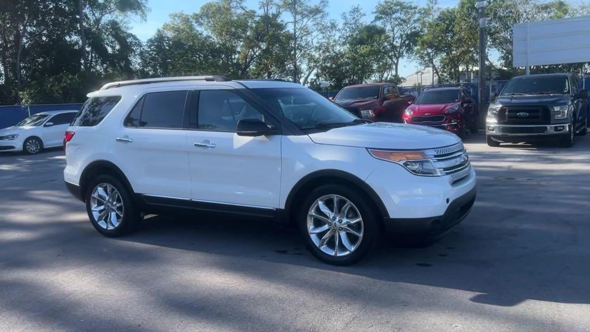 2014 White /Medium Light Stone Ford Explorer XLT (1FM5K7D83EG) with an 3.5L 6-Cylinder SMPI DOHC engine, Automatic transmission, located at 27610 S Dixie Hwy, Homestead, FL, 33032, (305) 749-2348, 25.510241, -80.438301 - Photo#6