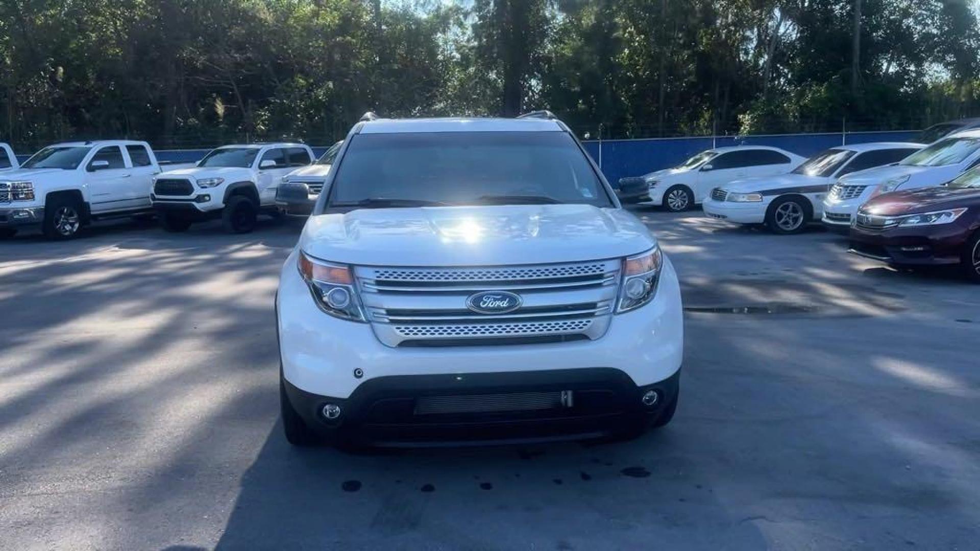 2014 White /Medium Light Stone Ford Explorer XLT (1FM5K7D83EG) with an 3.5L 6-Cylinder SMPI DOHC engine, Automatic transmission, located at 27610 S Dixie Hwy, Homestead, FL, 33032, (305) 749-2348, 25.510241, -80.438301 - Photo#7