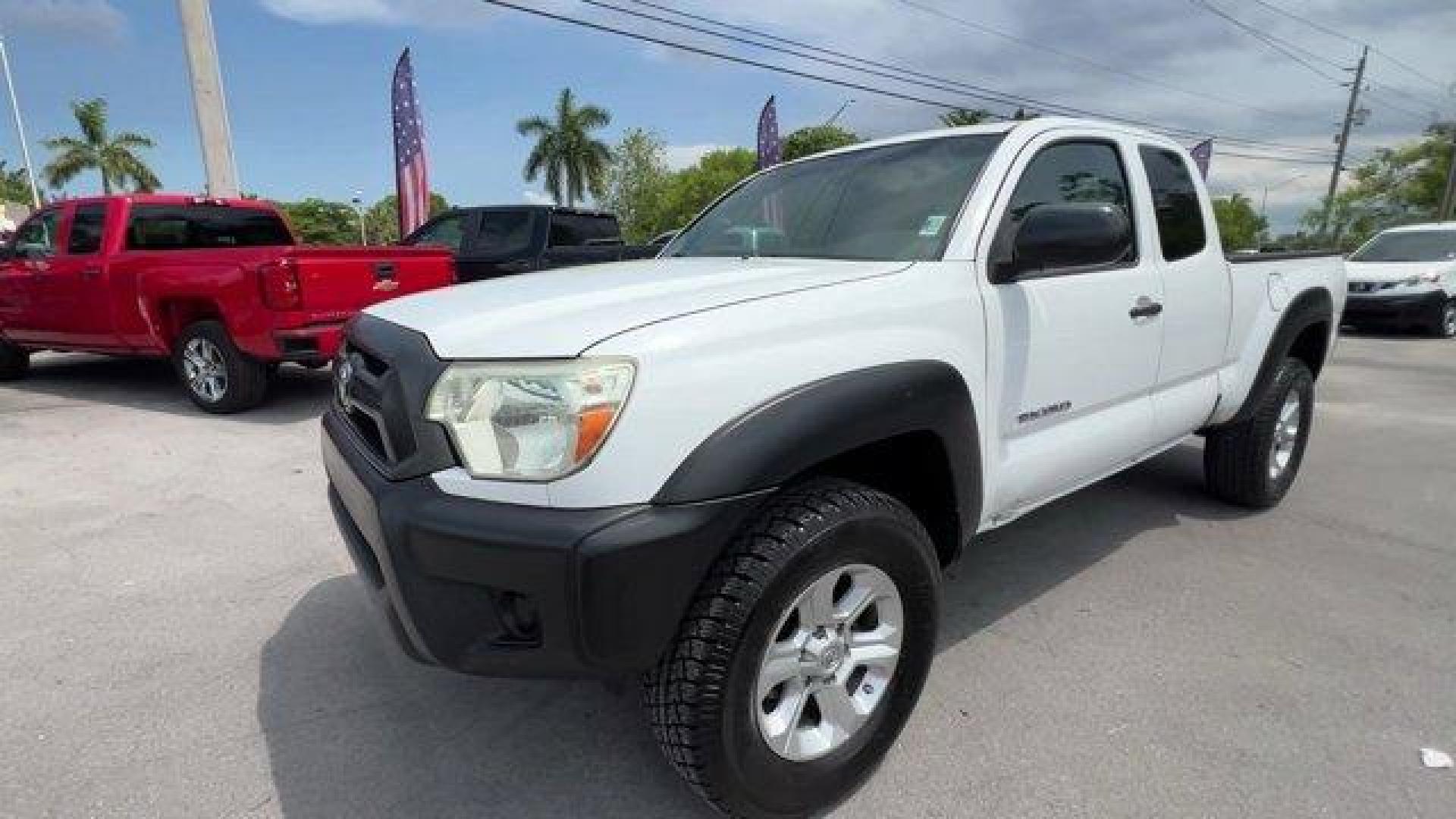 2014 White Toyota Tacoma PreRunner (5TFTX4GN0EX) with an 4 2.7 L engine, Automatic transmission, located at 27610 S Dixie Hwy, Homestead, FL, 33032, (305) 749-2348, 25.510241, -80.438301 - KBB.com Best Resale Value Awards. Delivers 24 Highway MPG and 19 City MPG! This Toyota Tacoma boasts a Regular Unleaded I-4 2.7 L/164 engine powering this Automatic transmission. Wheels: 16 x 7J+30 Style Steel, Urethane Gear Shifter Material, Transmission: 4-Speed Automatic w/ECT-i.* This Toyota Tac - Photo#0