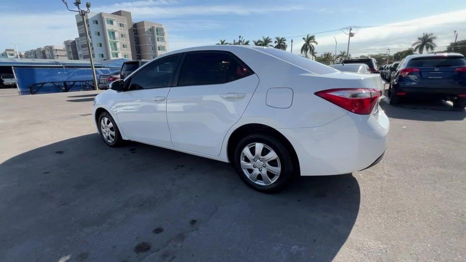2014 Super White /Black Toyota Corolla L (5YFBURHE6EP) with an 1.8L I4 DOHC Dual VVT-i engine, Automatic transmission, located at 27610 S Dixie Hwy, Homestead, FL, 33032, (305) 749-2348, 25.510241, -80.438301 - Photo#2