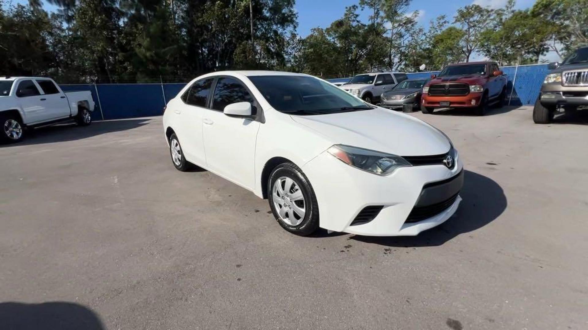2014 Super White /Black Toyota Corolla L (5YFBURHE6EP) with an 1.8L I4 DOHC Dual VVT-i engine, Automatic transmission, located at 27610 S Dixie Hwy, Homestead, FL, 33032, (305) 749-2348, 25.510241, -80.438301 - Photo#6