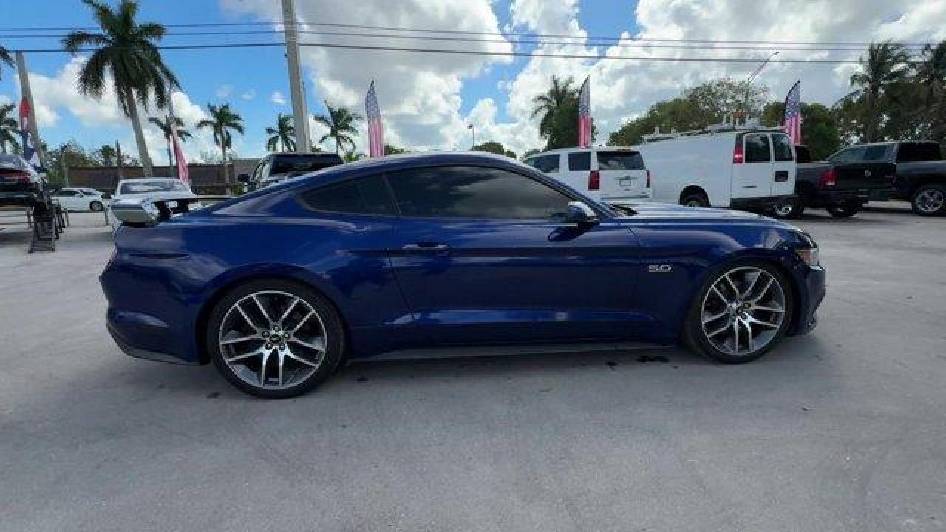 2015 Blue Ford Mustang GT Premium (1FA6P8CFXF5) with an 8 5.0 L engine, Automatic transmission, located at 27610 S Dixie Hwy, Homestead, FL, 33032, (305) 749-2348, 25.510241, -80.438301 - KBB.com Best Buy Awards Finalist. Only 92,923 Miles! Scores 25 Highway MPG and 15 City MPG! This Ford Mustang boasts a Premium Unleaded V-8 5.0 L/302 engine powering this Automatic transmission. Wheels: 18 x 8 Magnetic Painted/Machined -inc: Aluminum, Trunk Rear Cargo Access, Trip Computer.*This For - Photo#5