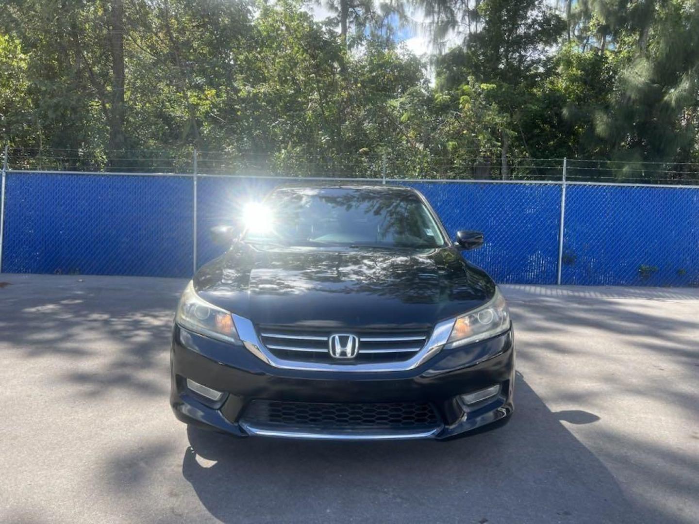 2013 Crystal Black Pearl Honda Accord Sport (1HGCR2F57DA) with an 2.4L I4 DOHC i-VTEC 16V engine, CVT transmission, located at 27610 S Dixie Hwy, Homestead, FL, 33032, (305) 749-2348, 25.510241, -80.438301 - Photo#0